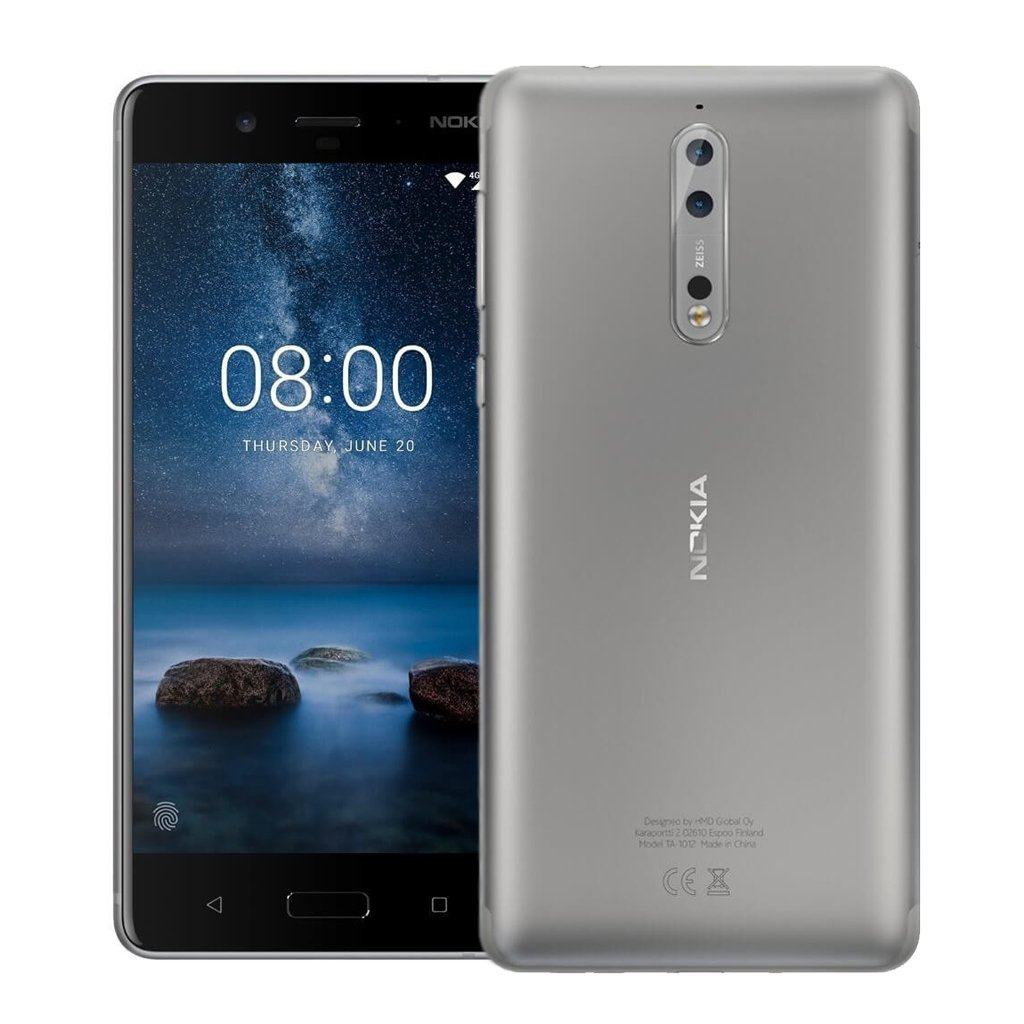 Nokia 8 Smartphone - 64GB Unlocked Android Phone with 13MP Dual Camera | Perfect for Business Professionals & Travel Enthusiasts