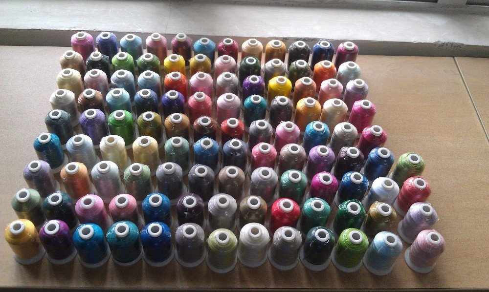 112 Large Spools Embroidery Machine Thread - 40WT Polyester Thread Set for Brother, Babylock, Bernina, Pfaff, Janome - Vibrant Colors for Quilting, Sewing, DIY Crafts & Home Decor Projects