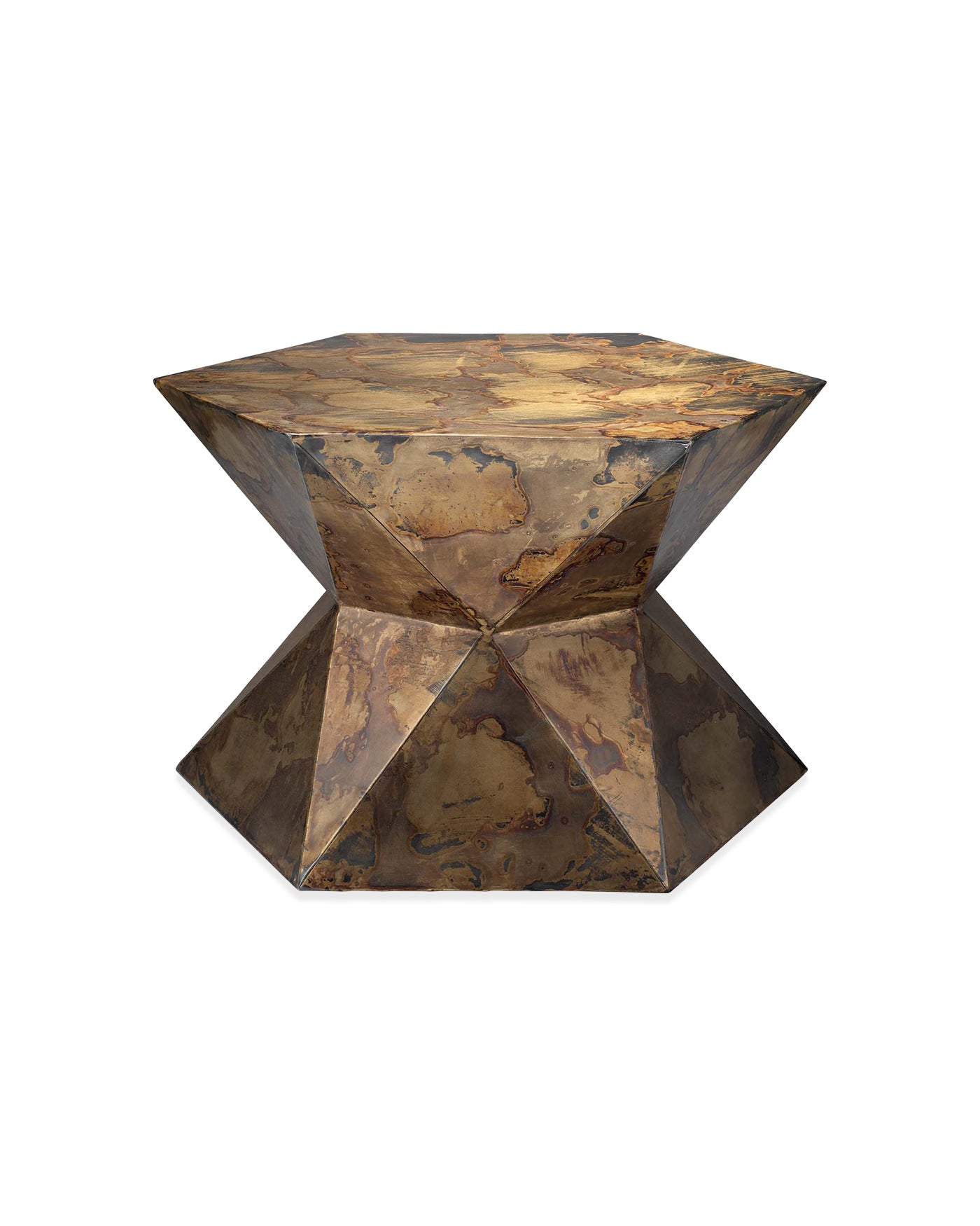 Stylish Large Crown Side Table - Modern End Table for Living Room, Bedroom & Office - Perfect for Decor, Storage & Display