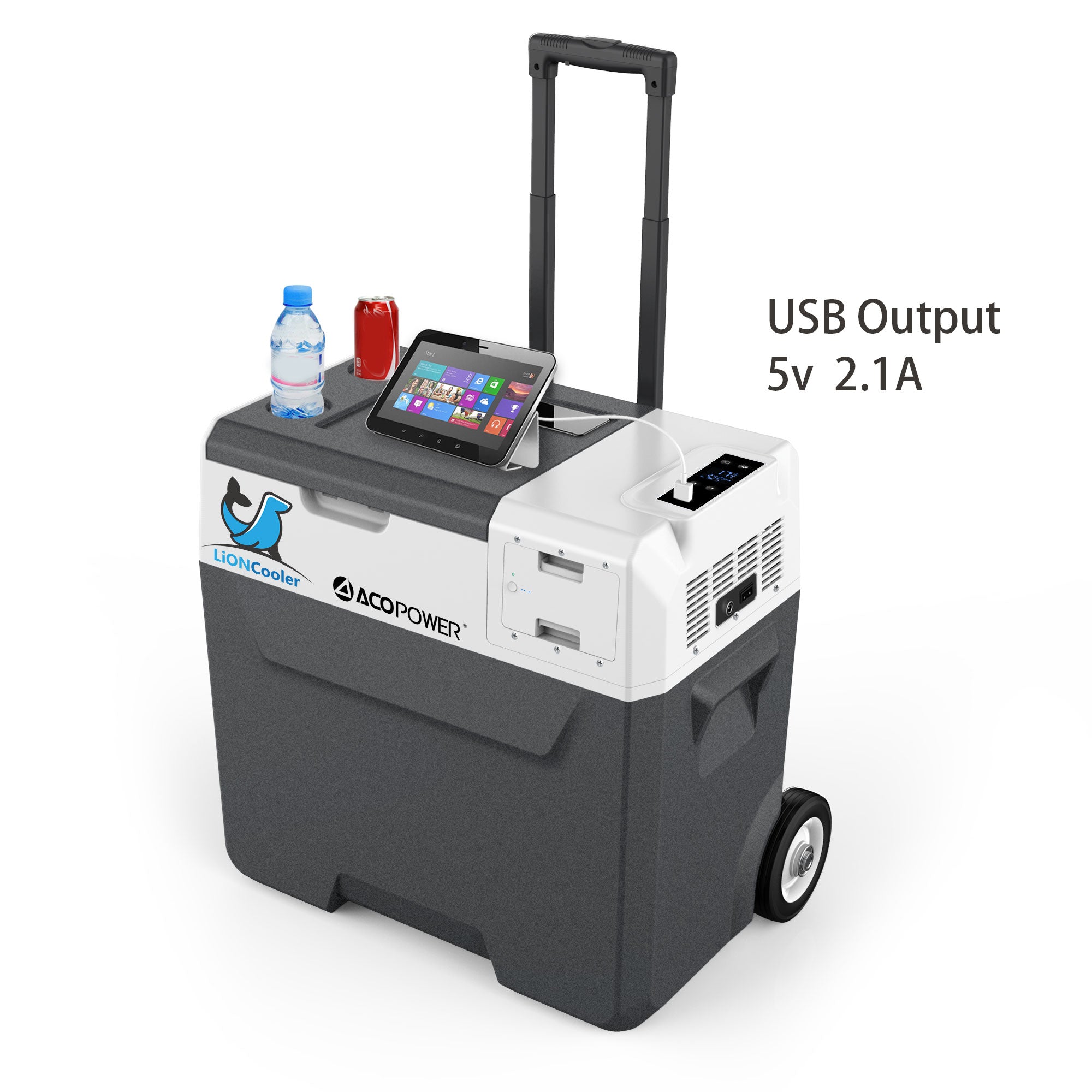 Acopower LionCooler X50A 52-Quart Portable Solar Fridge Freezer - Perfect for Camping, Road Trips & Outdoor Adventures