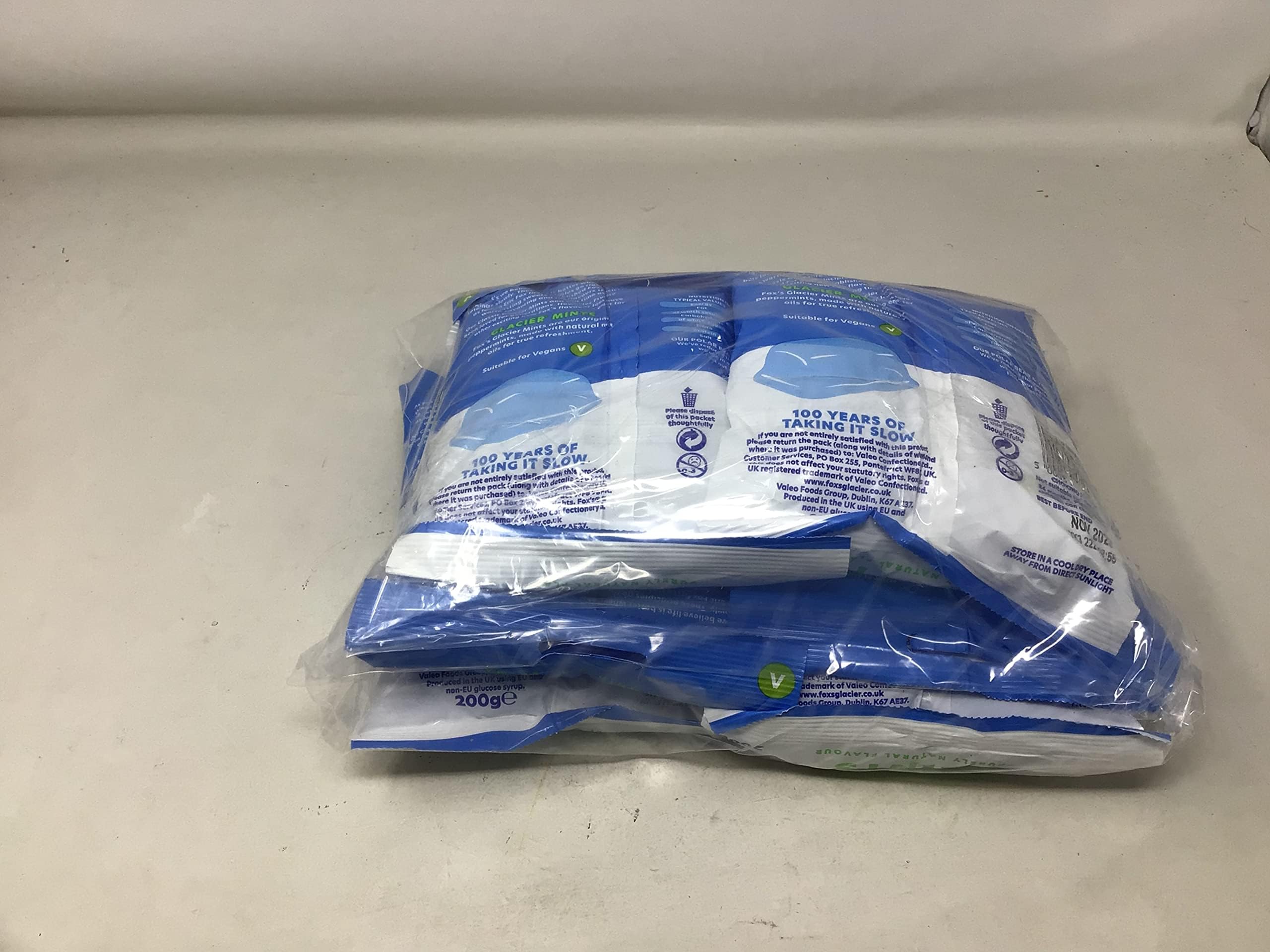 Fox's Glacier Mints Bulk Pack - 6 Bags (200g/7oz Each) | Refreshing Peppermint Candy for Office, Travel & Fresh Breath | Classic British Sweets for Gifts & Parties