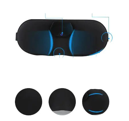 Smart Sleep Mask with Bluetooth & Wireless Charging - Comfortable & Adjustable for Travel, Meditation & Relaxation - Perfect for Night Sleep, Naps & Jet Lag Relief