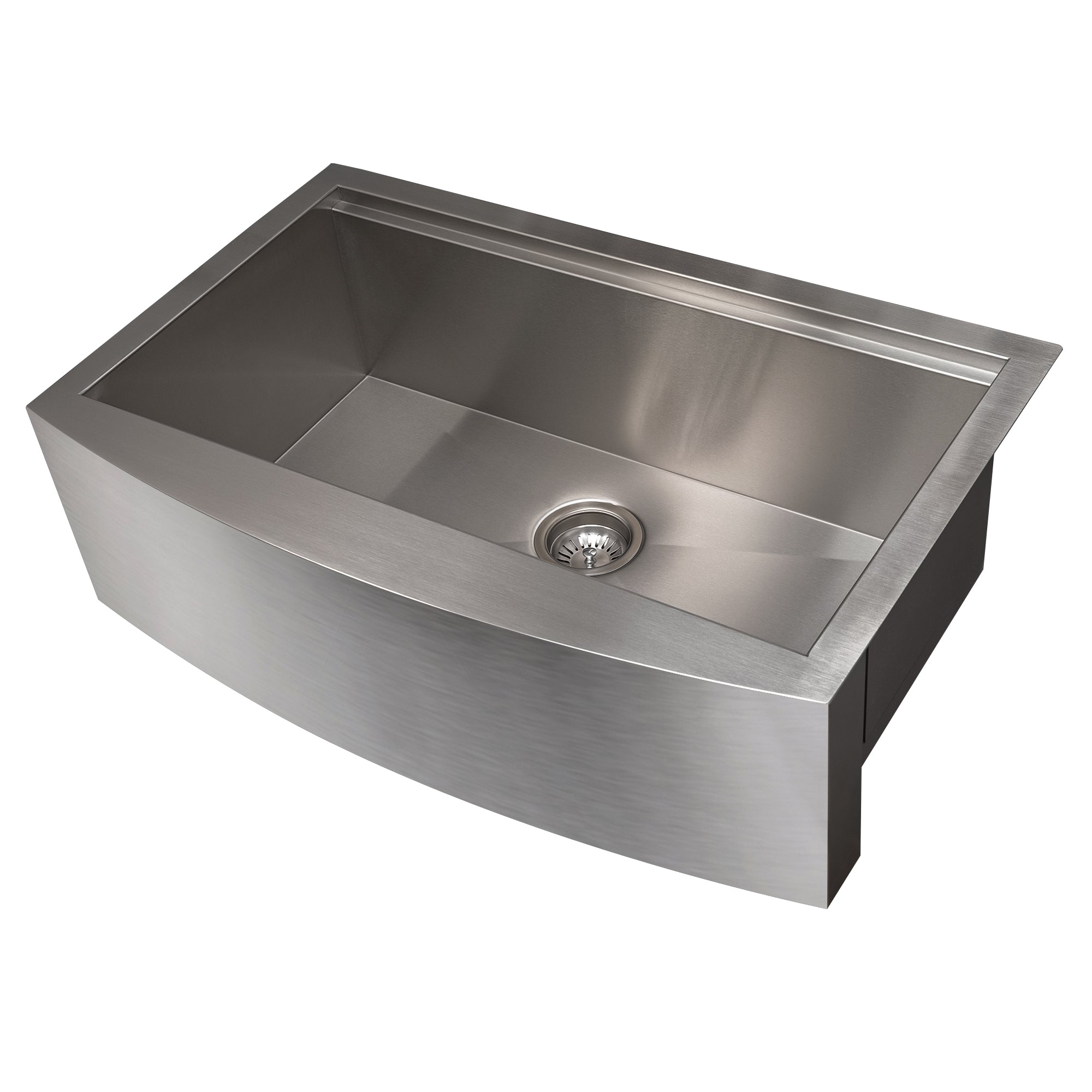 ZLINE Moritz 33-inch Farmhouse Apron Front Stainless Steel Kitchen Sink - Single Bowl Design with Bottom Grid & Accessories (SLSAP 33) - Perfect for Rustic & Modern Farmhouse Kitchens, Renovations & DIY Projects