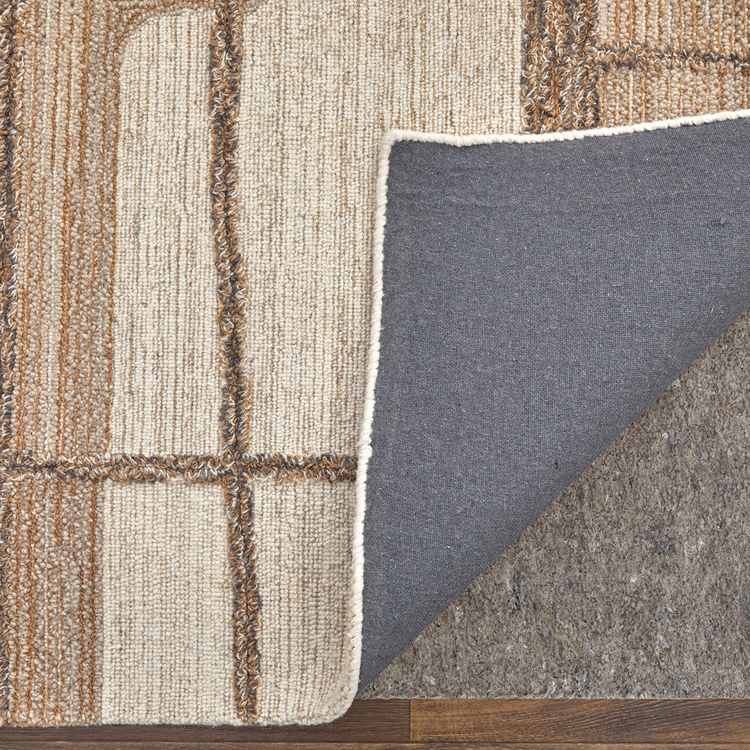 Pollock Brown Rug - Soft & Stylish Area Rug for Living Room, Bedroom, or Office - Non-Slip & Durable Home Decor