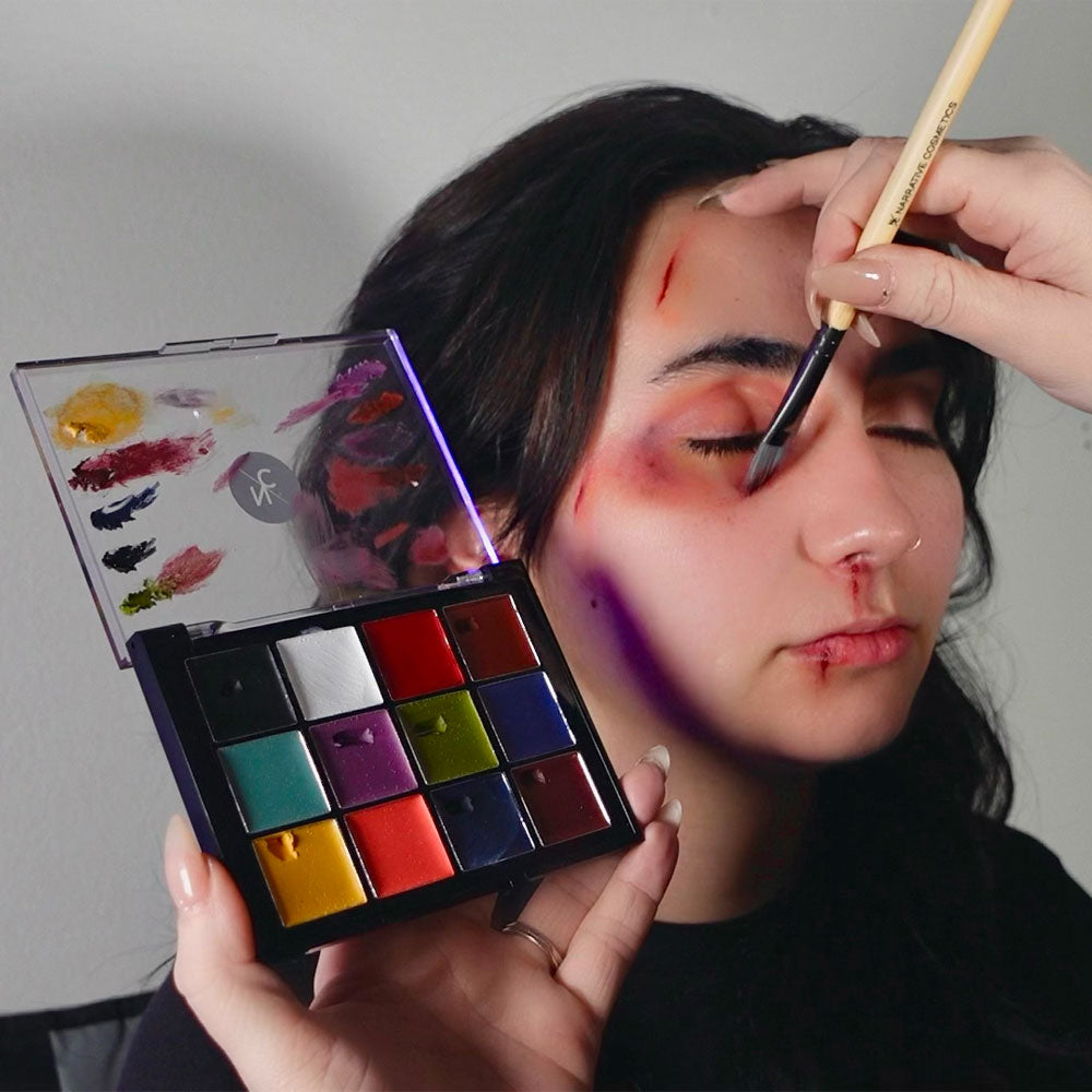 Quick Drying FX Cream Makeup Palette - Professional Special Effects Makeup for Halloween, Cosplay & Theater - Waterproof & Long Lasting