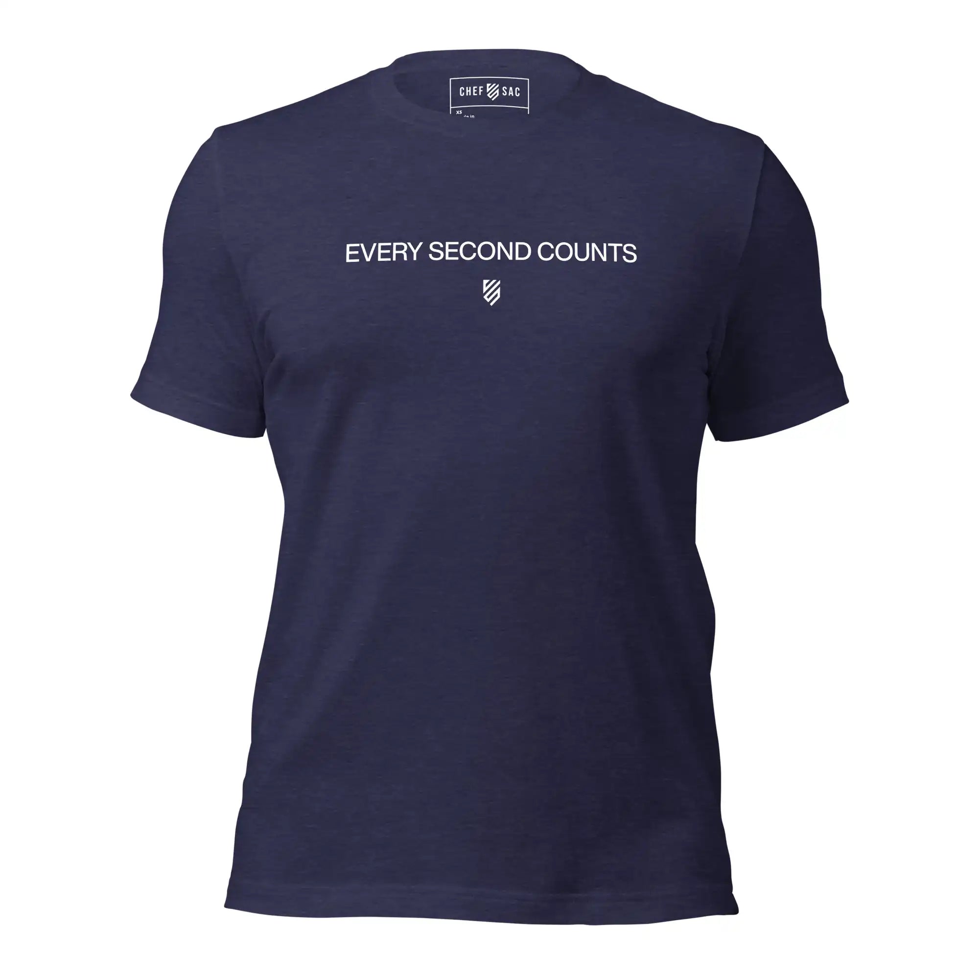 Every Second Counts Motivational T-Shirt for Men & Women - Comfortable Cotton Tee for Workouts, Gym, Running & Casual Wear