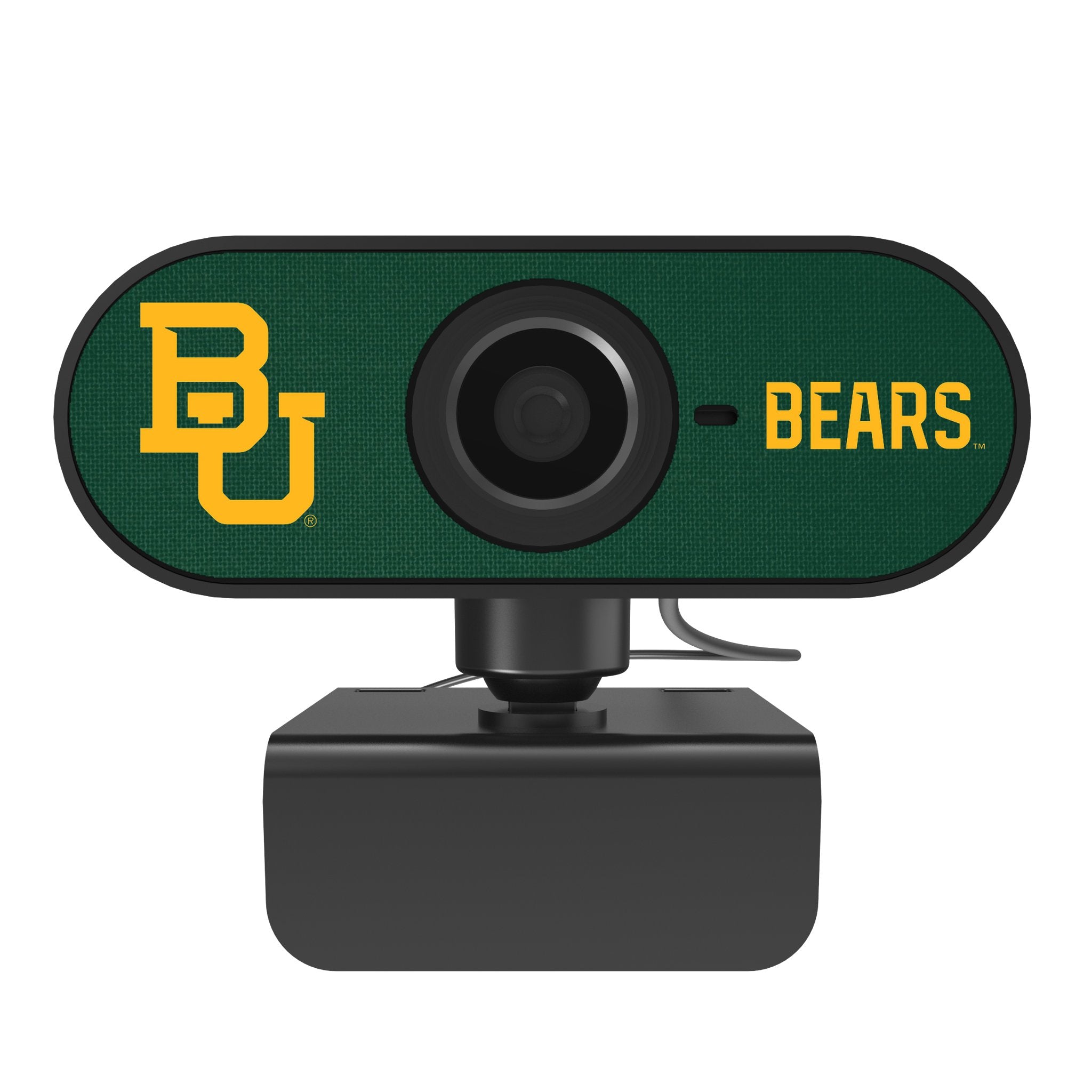Baylor University Bears Solid Webcam - HD 1080p USB Web Camera with Built-in Microphone for Online Classes, Video Conferencing & Live Streaming - Perfect for Zoom, Skype, Teams & Remote Work