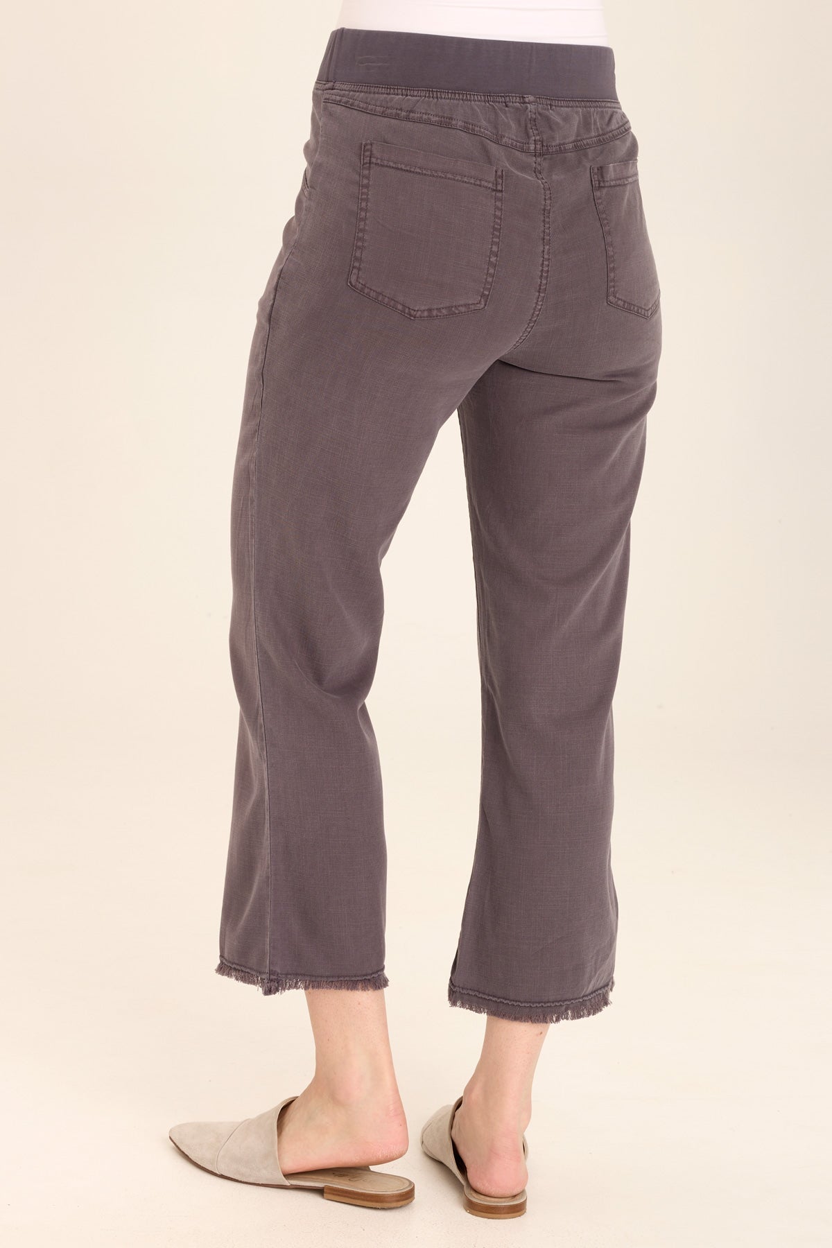 Lorilei Women's High Waisted Skinny Pants in Charcoal - Slim Fit Stretch Trousers for Work, Office & Casual Wear