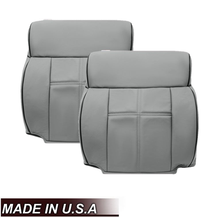 2006-2008 Lincoln Mark LT Front Seat Covers Replacement - Dove Gray Leather (Multiple Styles Available) | Perfect for Truck Restoration & Interior Upgrade