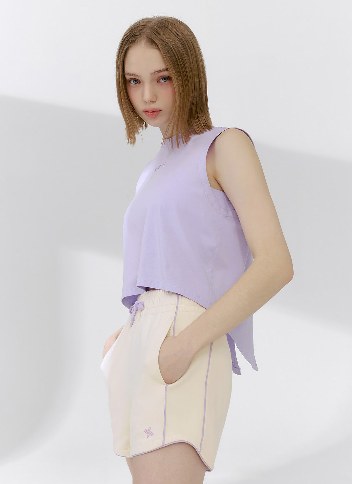 Premium Pima Cotton Back Slit Sleeveless Blouse - Women's Elegant Summer Top for Office, Date Night & Casual Outings