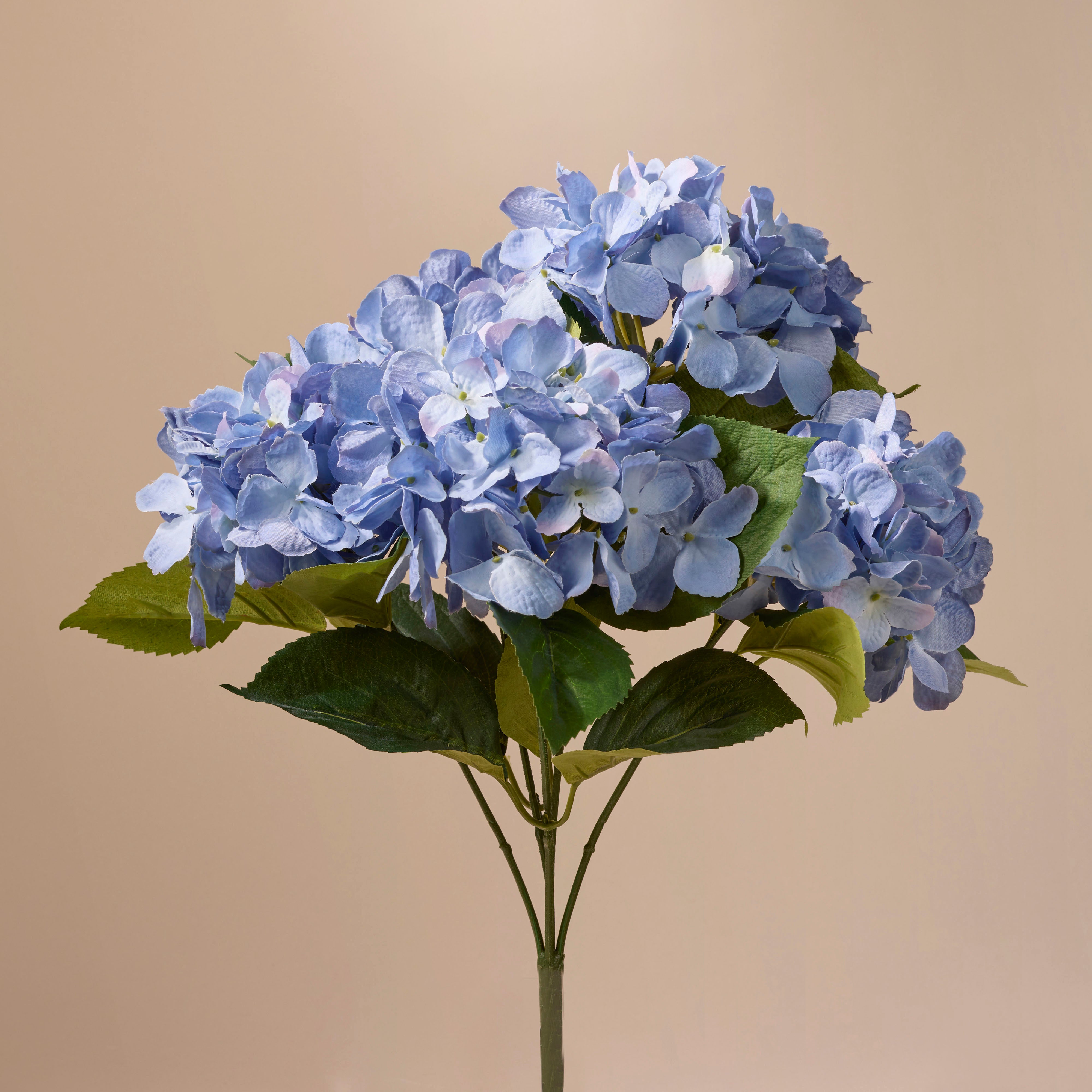 45cm Soft Blue Faux Hydrangea Bush - Artificial Flowers for Home Decor, Wedding Centerpieces & Office Decoration