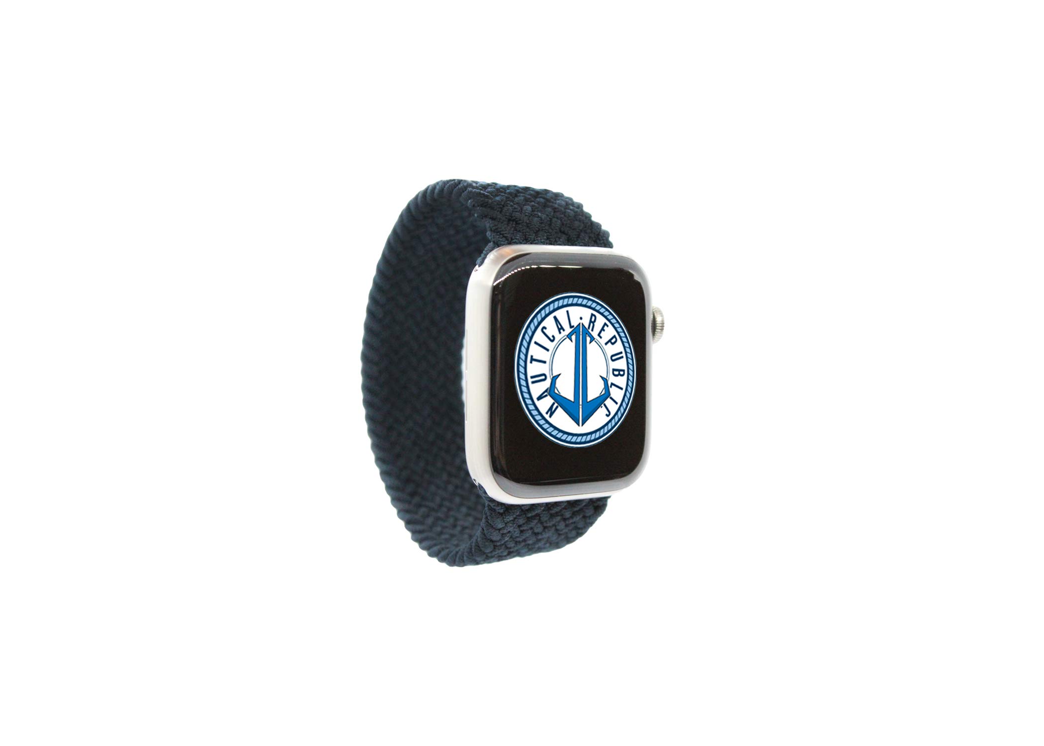 NR Solo Loop Braided Band Compatible with Apple Watch 38mm 40mm 42mm 44mm - Soft Stretchy Braided Strap for Apple Watch Series 1/2/3/4/5/6/SE - Perfect for Workouts, Running & Everyday Wear