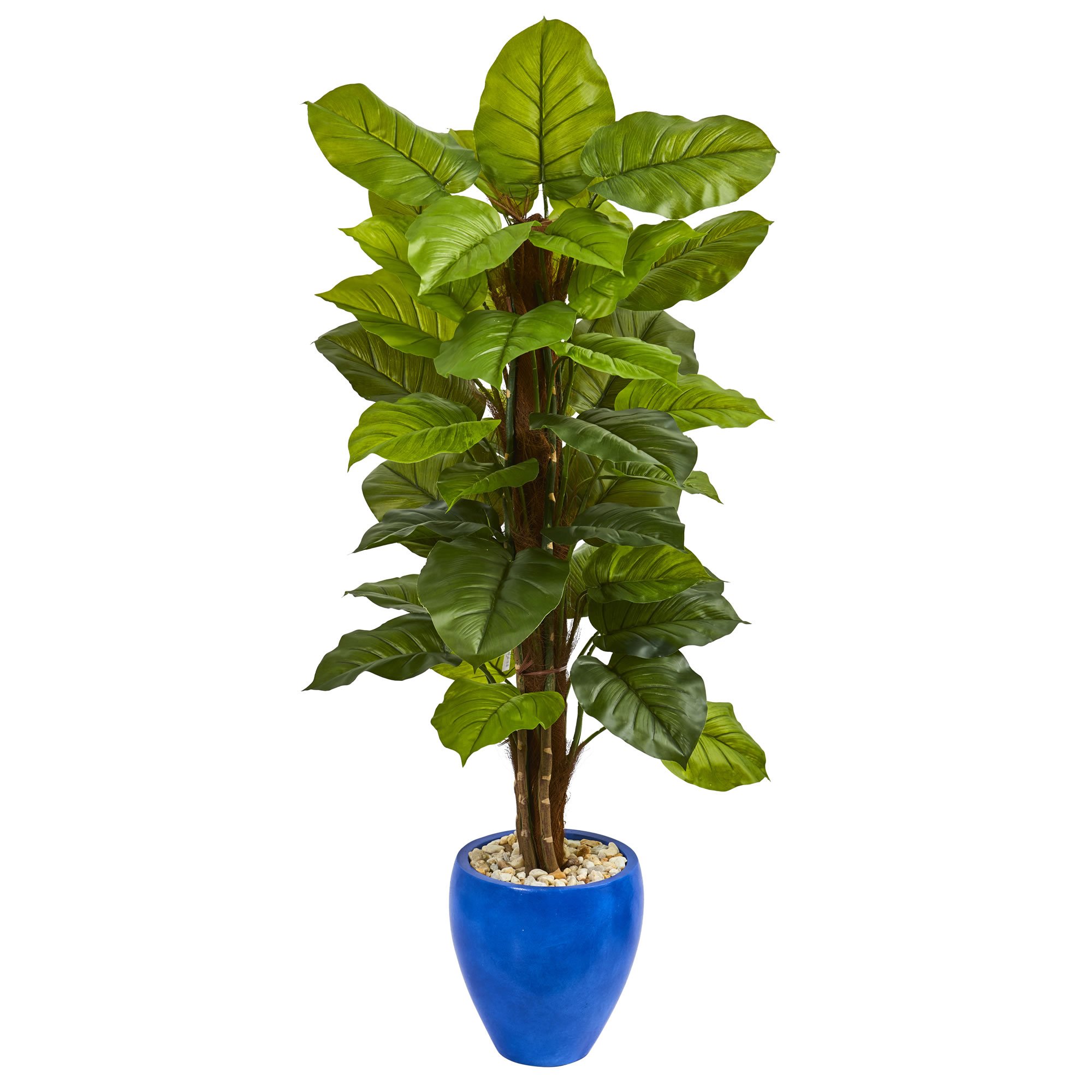 Nearly Natural 5-Foot Large Leaf Philodendron Artificial Plant - Lifelike Faux Greenery for Home, Office & Indoor Decor