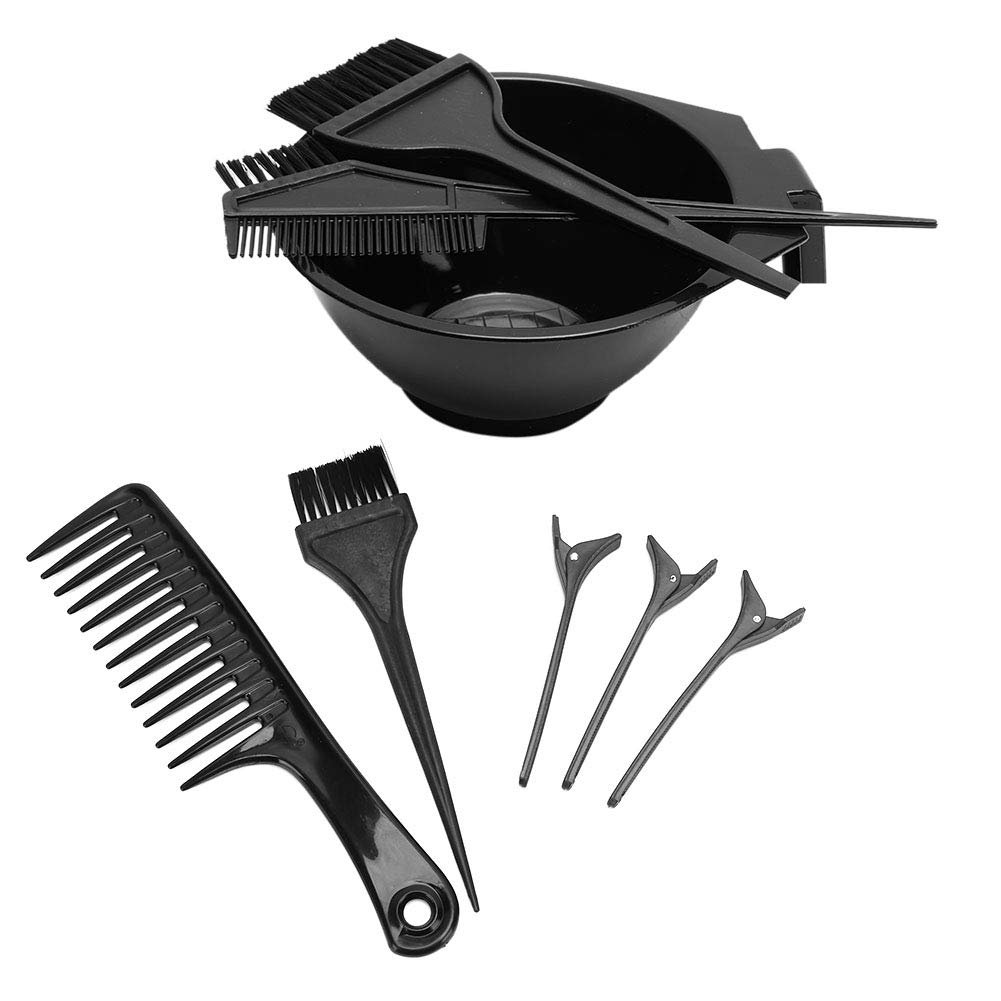 8Pcs Professional Hair Coloring Kit - Durable Hair Clips, Mixing Bowl, Brushes for Salon & Home Use | DIY Hair Dyeing Tools for Women & Men | Perfect for At-Home Hair Treatments & Styling
