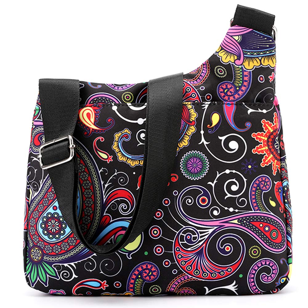 STUOYE Women's Nylon Crossbody Bag with Multiple Pockets - Lightweight Travel Shoulder Purse for Everyday Use, Shopping & Vacation