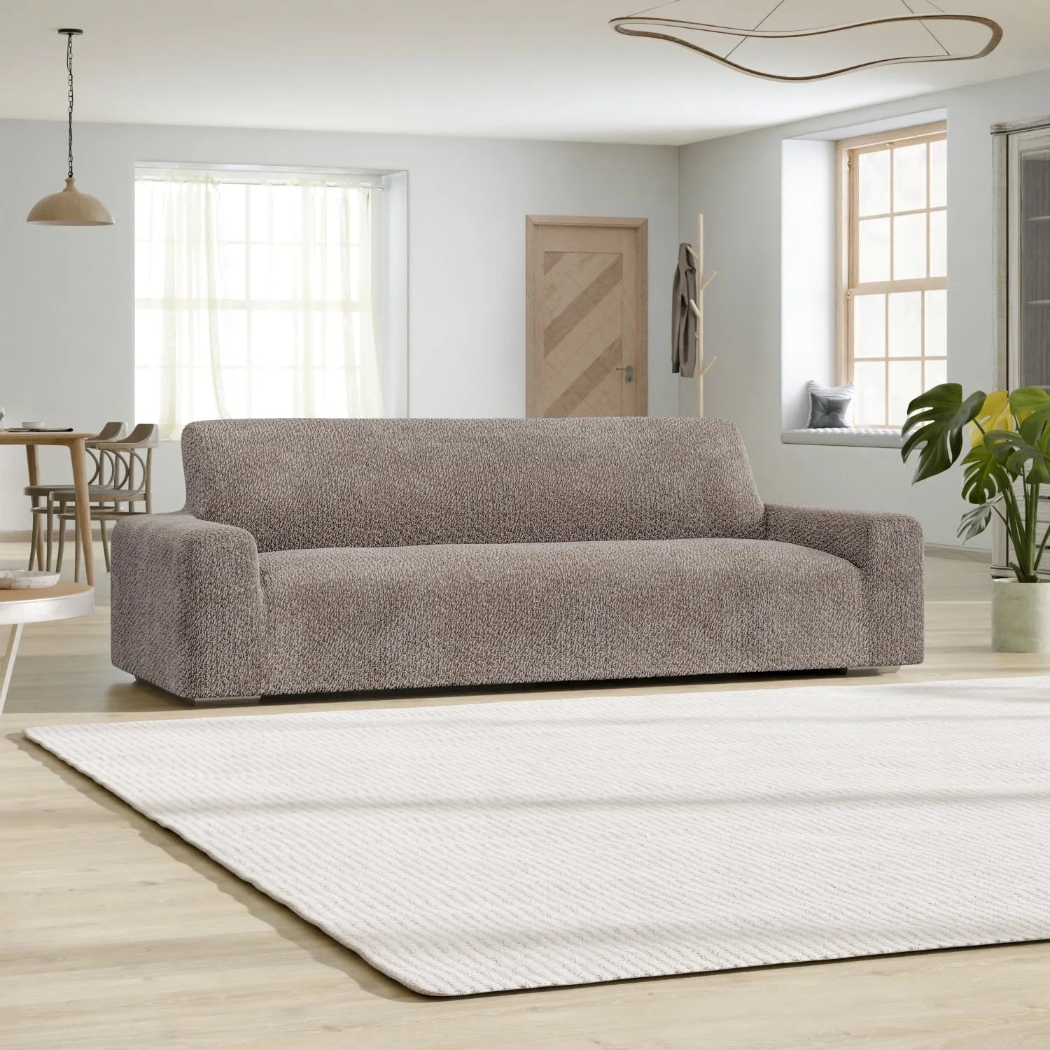 4-Seater Velvet Sofa Slipcover - Soft, Durable & Easy to Clean - Perfect for Living Room, Family Room & Home Theater