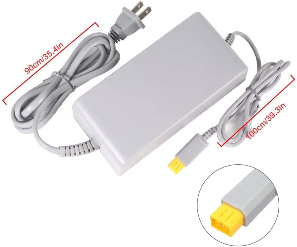 Original Nintendo Wii U Console AC Adapter Power Supply Charger - Replacement Charging Cable for WiiU Game System (Not for Wii) - Perfect for Home Gaming & Travel Use