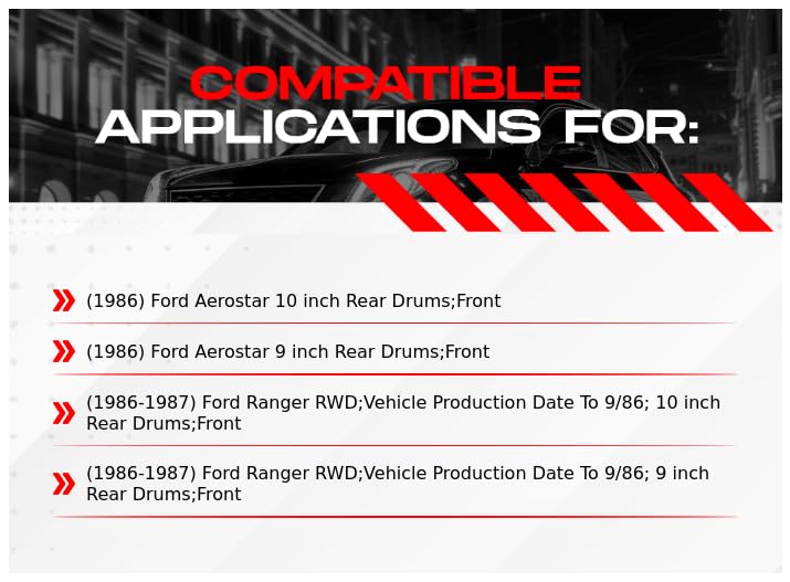 R1 Concepts Premium Front Brake Pads and Rotors Kit - Semi-Metallic Brake System for 1986 Ford Aerostar & 1986-1987 Ford Ranger - Perfect for Daily Commuting, Highway Driving & Towing