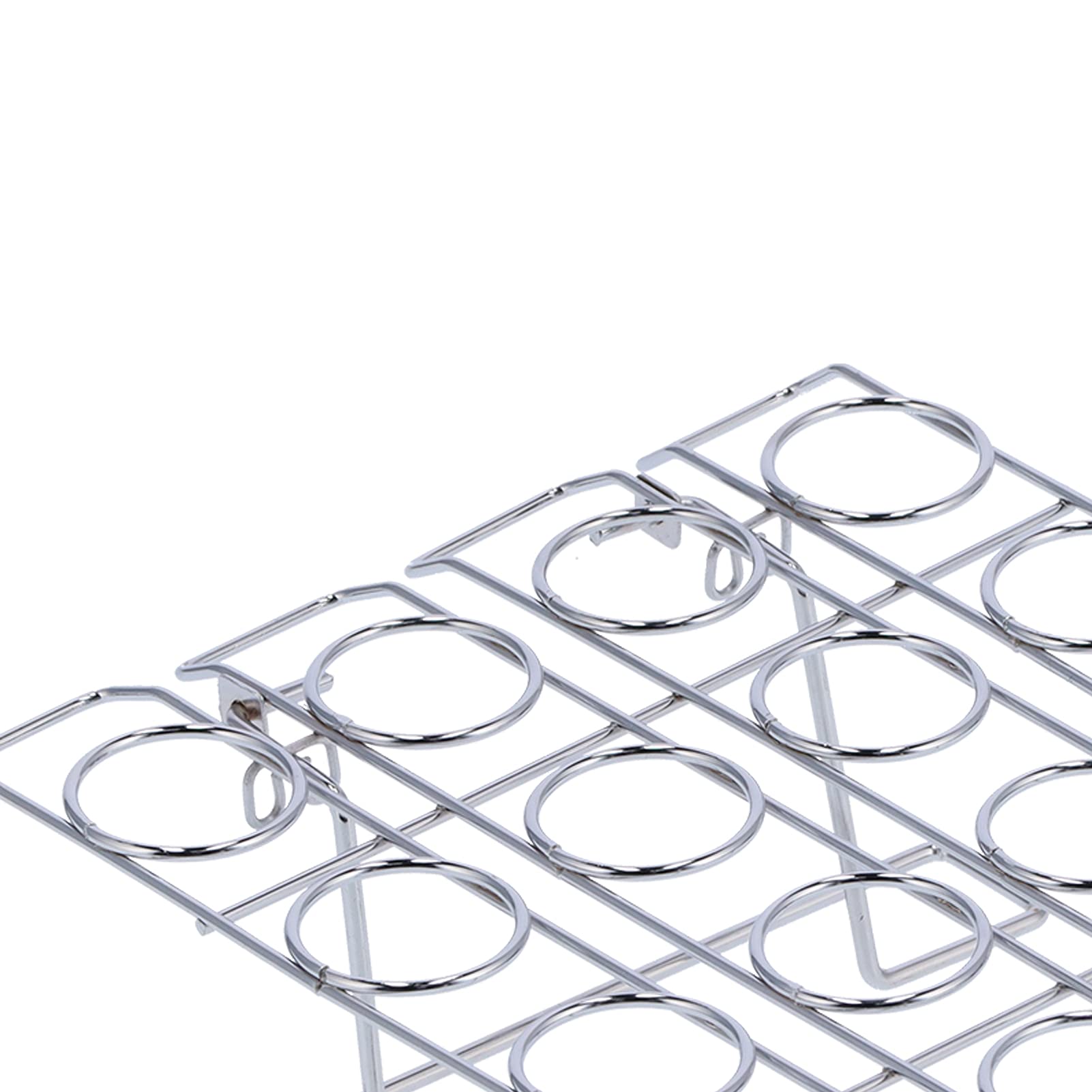 16-Hole Folding Baking Rack - Space-Saving Cupcake Stand, Ice Cream Cone Holder for Weddings & Birthdays (9x21x27.5cm) | Perfect for Party Dessert Displays, Bakery Storage & Home Kitchen Organization