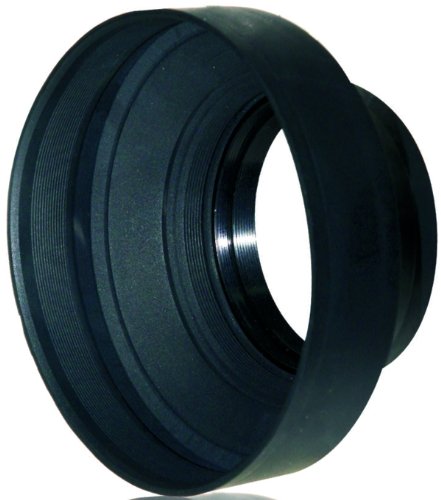 AGFA Heavy Duty Rubber Lens Hood APSLH52 - Durable Camera Lens Shade for DSLR & Mirrorless Cameras - Perfect for Outdoor Photography & Videography