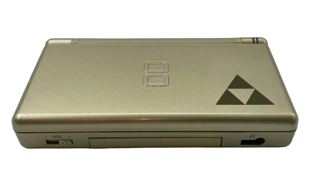 Nintendo DS Lite Legend of Zelda Gold Triforce Edition - Portable Gaming Console for Zelda Fans | Perfect for Travel, Commuting & Retro Gaming