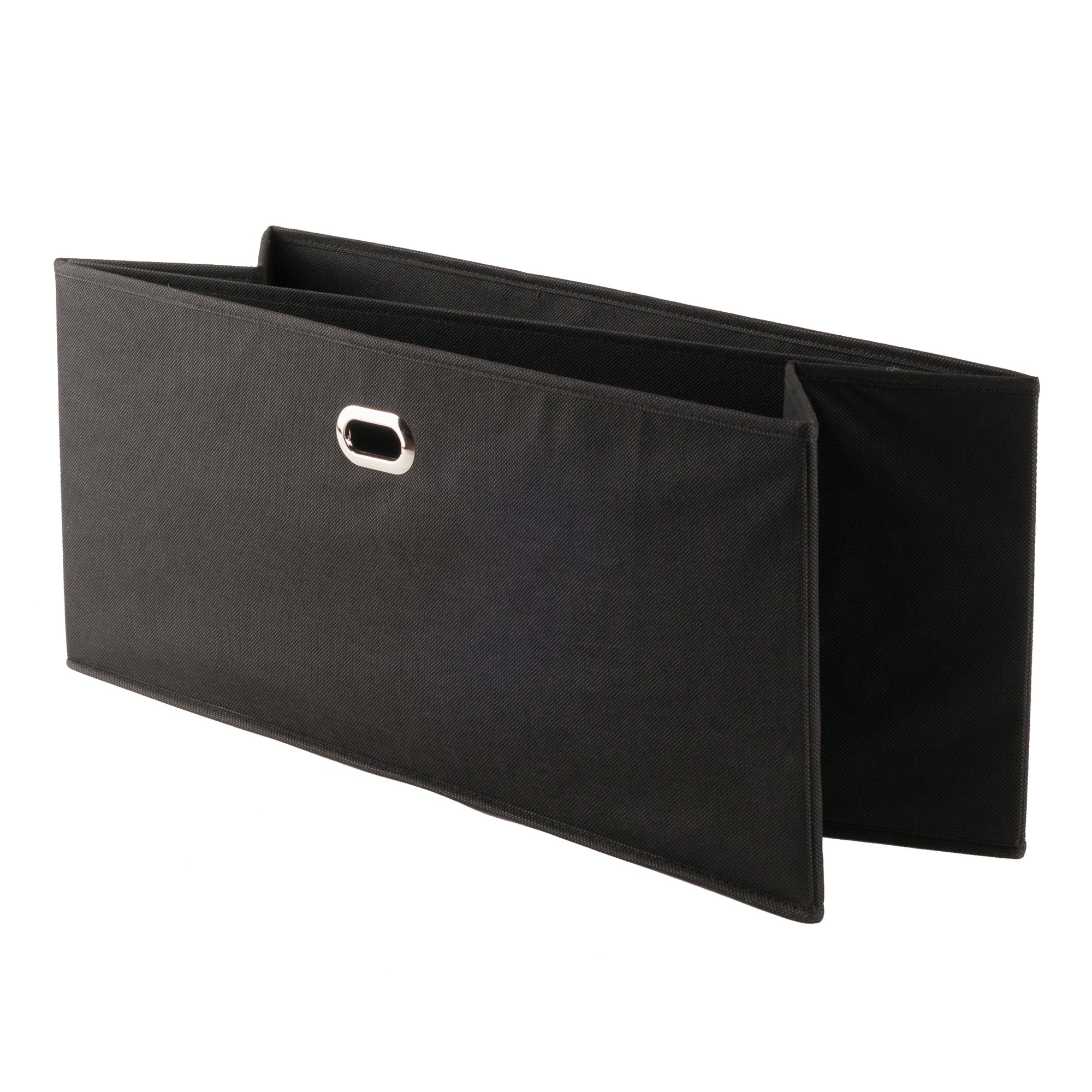 Winsome Wood Torino Black Storage Organizer for Home Office, Living Room, and Bedroom
