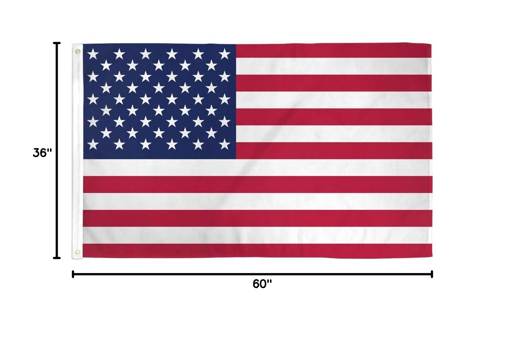 UltraBreeze American Flags - Premium Quality USA-Made Flags for Outdoor & Indoor Use - Perfect for Homes, Schools, and Patriotic Events