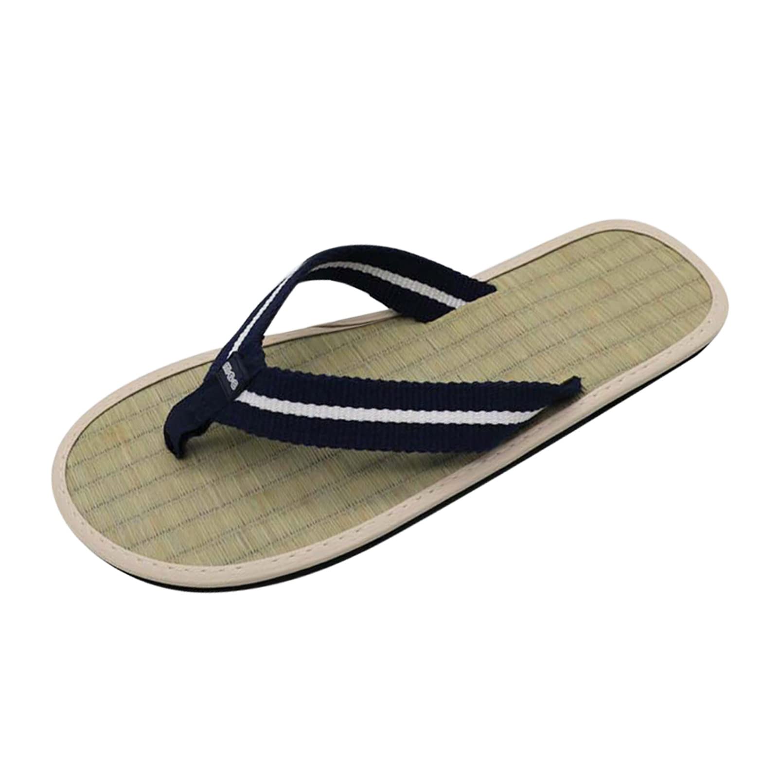Women's Comfortable Straw Mat Slippers - Casual Flip Flops with Rattan Grass Design, Fashionable Thigh High Home Sandals | Perfect for Indoor Lounging, Spa Days & Summer Relaxation