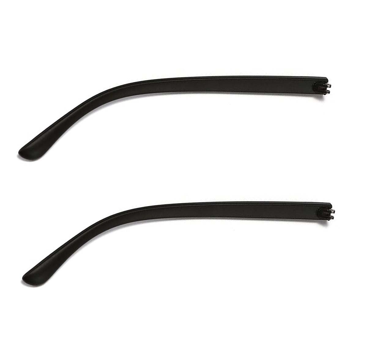 ZEALMAX 1 Pair Plastic Glasses Replacement Temple Arms - Vintage Style Eyeglass Frame Parts for Adults (Black, Medium) - Perfect for Repairing Broken Glasses or Customizing Your Frames