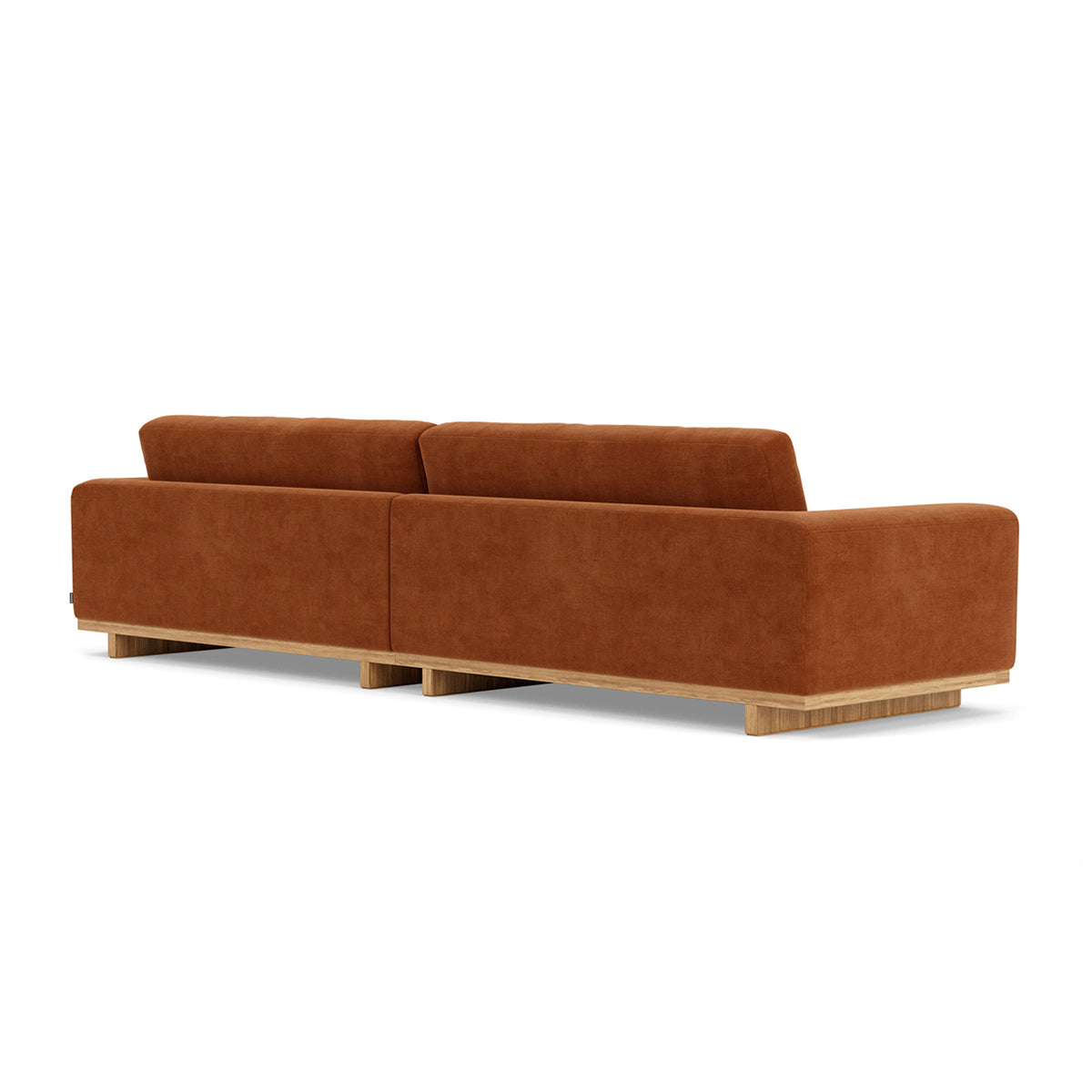 Aya Fabric 4-Seater Sofa - Modern Living Room Couch for Family & Guests | Comfortable Sectional Sofa for Home, Apartment, and Office Lounge