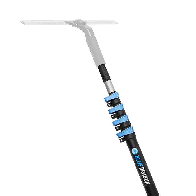 Blue Aluminum Extension Poles for Painting, Cleaning & Maintenance - Adjustable Telescopic Pole for Windows, Walls & Ceilings - Lightweight & Durable for Indoor/Outdoor Use