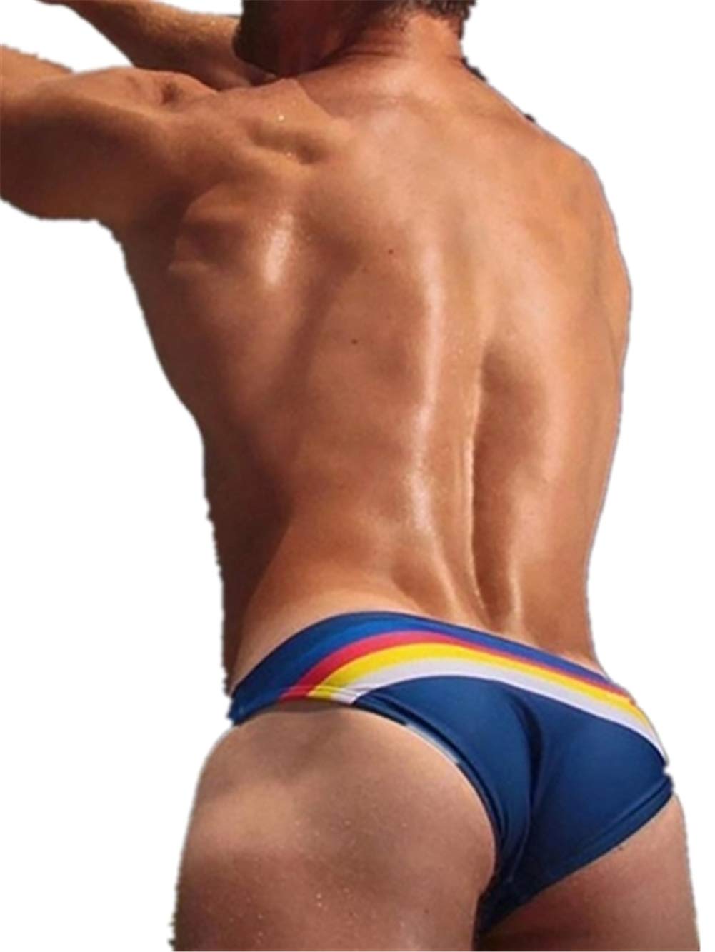 HappyU&M Men's Low-Waist Swim Briefs - Sexy Sport Bikini for Swimming & Beach
