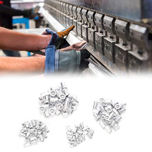 M4 M5 M6 M8 Rivet Nuts Kit - Heavy Duty Blind Riveting Nuts Set for Industrial & Home Use - Durable Hardware Accessories for Metal Fabrication, Automotive Repair and DIY Projects