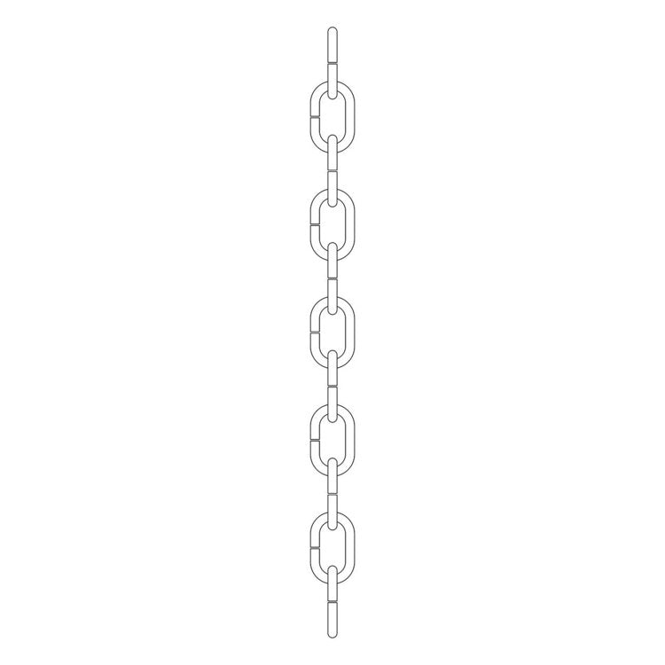 36 Extra Heavy Gauge Steel Chain - High Strength Industrial Grade Metal Chain for Towing, Securing, and Construction Use