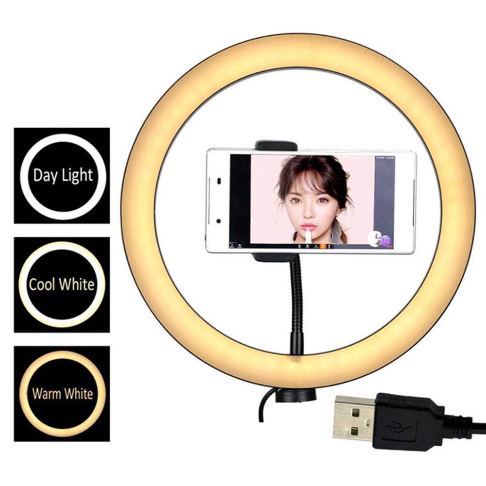 6/10 Inch Adjustable LED Ring Light with Tripod Stand - Professional Photography Lighting for Camera, Phone, YouTube Videos, Live Streaming & Studio Fill Light - Perfect for Content Creators, Vloggers and Makeup Artists