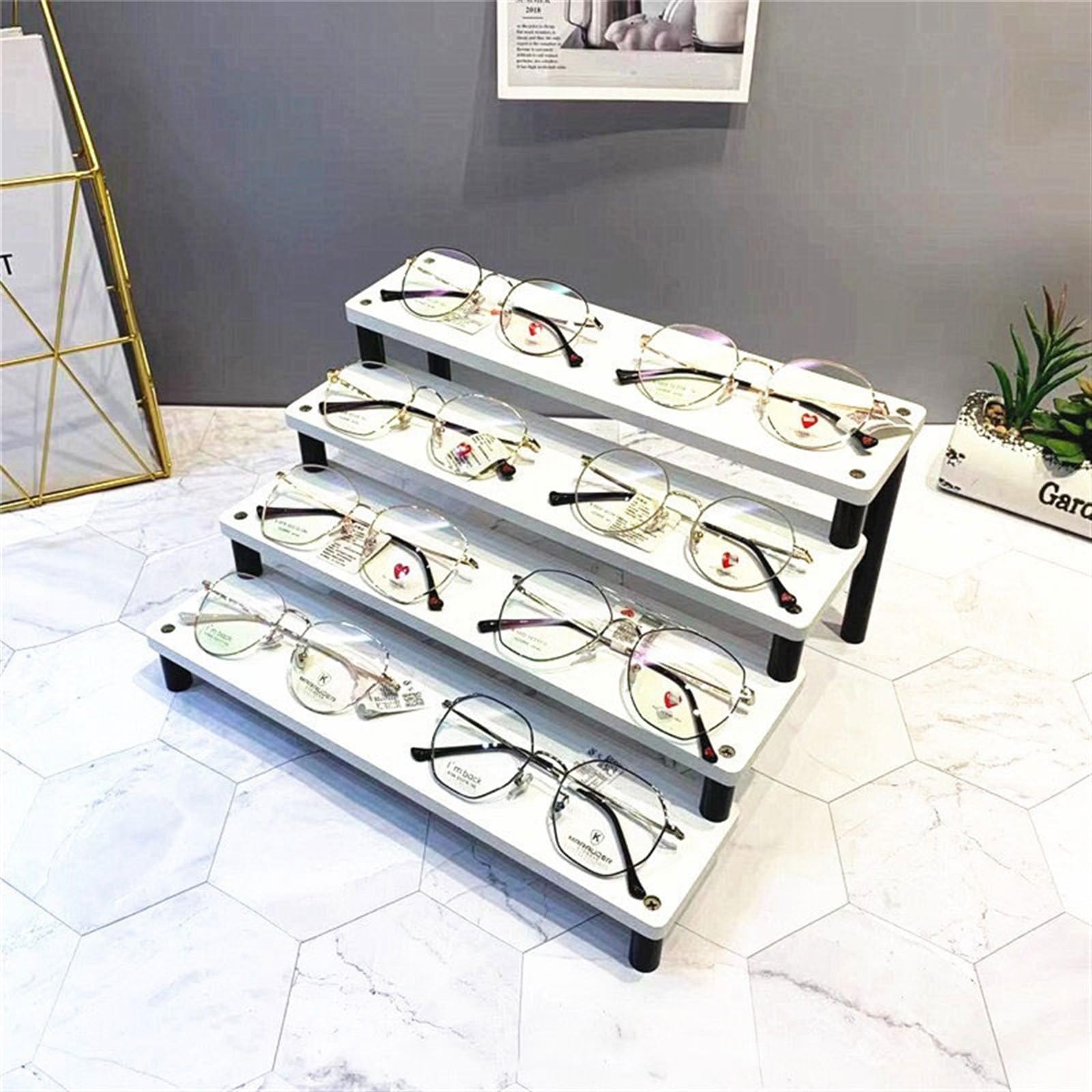 Premium Eyeglass & Sunglasses Display Stand - Optical Store Countertop Rack for Glasses & Sunglasses - Perfect for Retail Shop Window Decoration & Eyewear Showcase