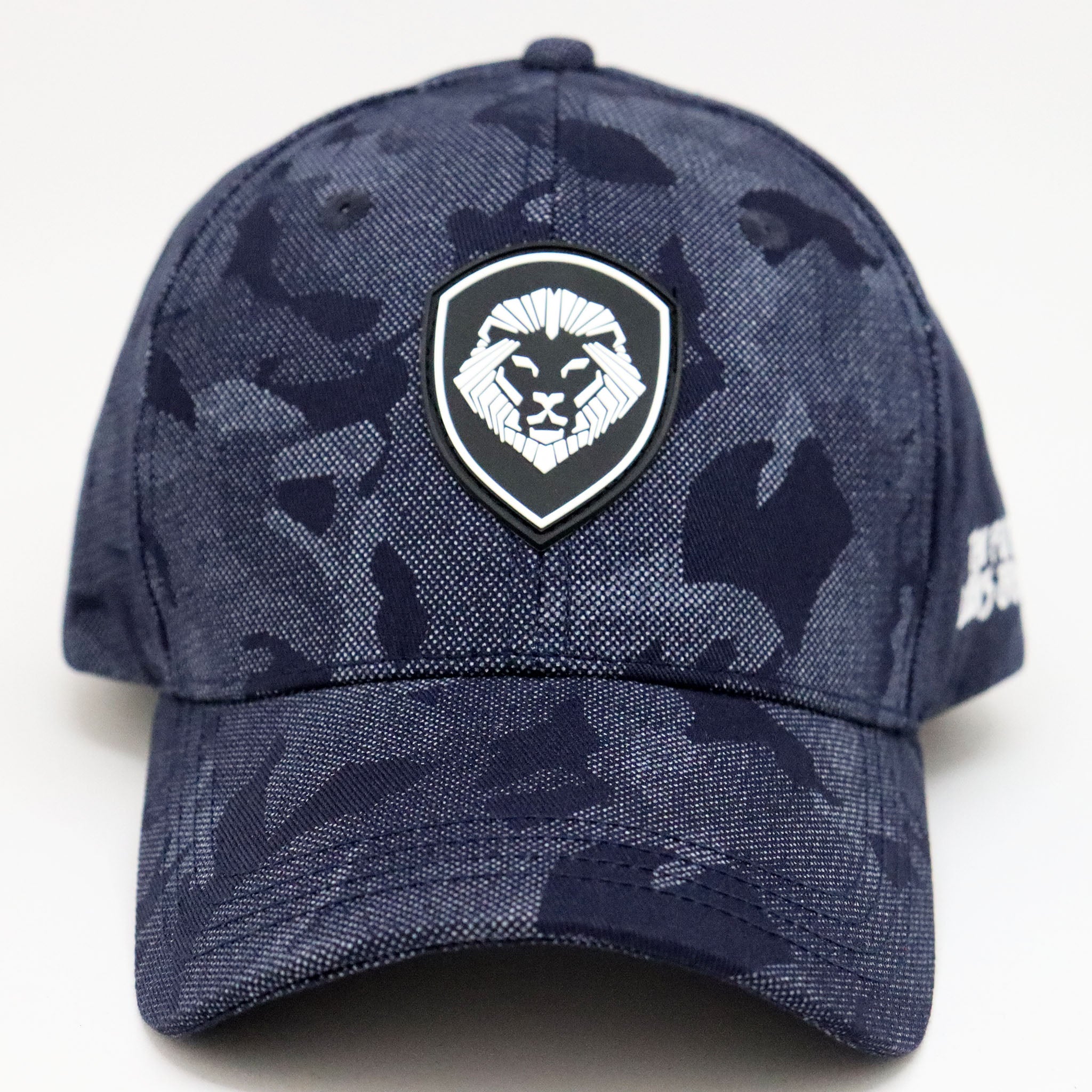 VT Shield Logo Future Looks Bright Blue Camo Textured Snapback Hat for Men - Adjustable Baseball Cap for Outdoor Sports, Casual Wear & Street Fashion