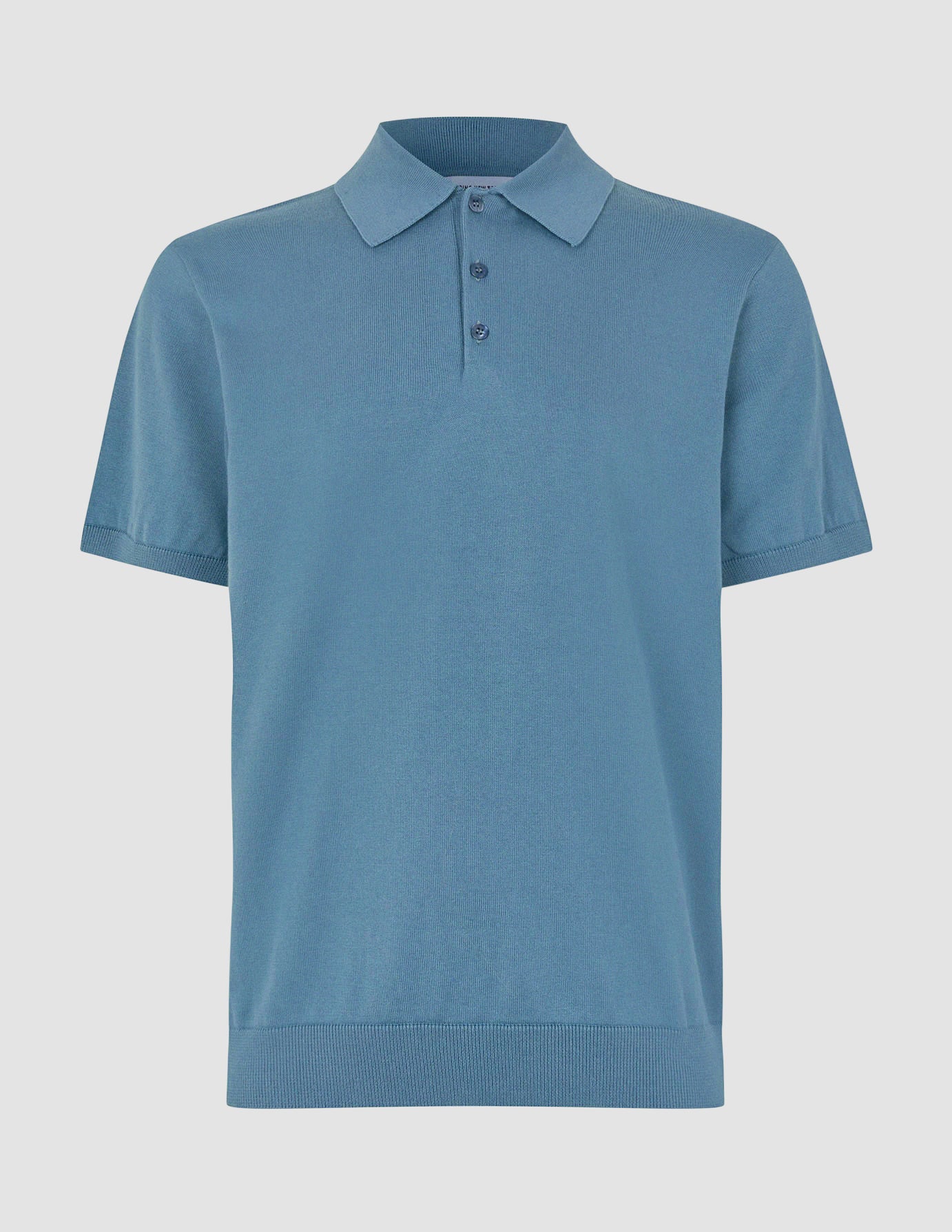 Men's Everyday Knit Short Sleeve Polo Shirt - Blue Mirage Color | Comfortable Casual Wear for Office, Golf & Summer Outings
