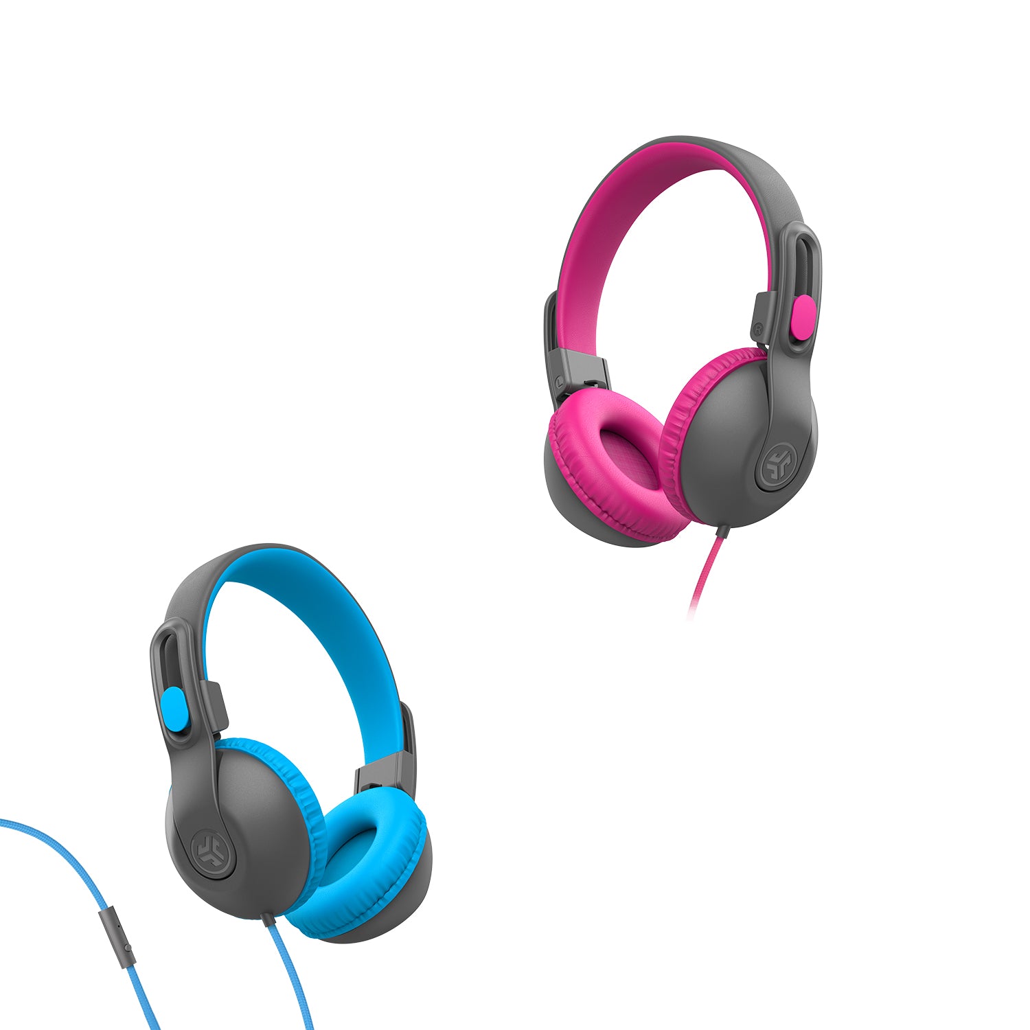 JBuddies Studio 2 Wired Gaming Headset - Family Pack of 2 Headsets with Noise Isolation for PC, PS4, Xbox, Nintendo Switch - Perfect for Multiplayer Gaming & Online Classes
