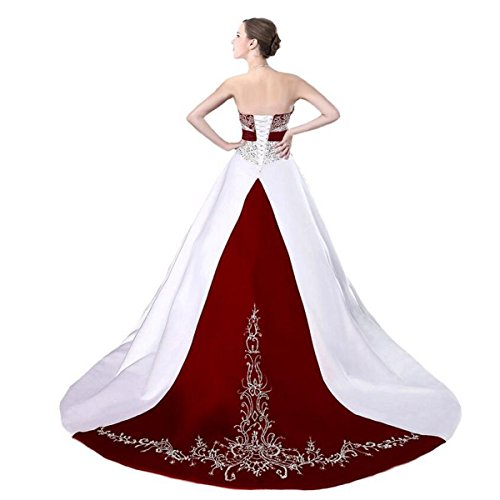 Elegant Beaded Satin Wedding Dress 2023 - Fair Lady Embroidery Ball Gown Bridal Gown for Bride | Perfect for Church Ceremonies, Beach Weddings & Formal Receptions