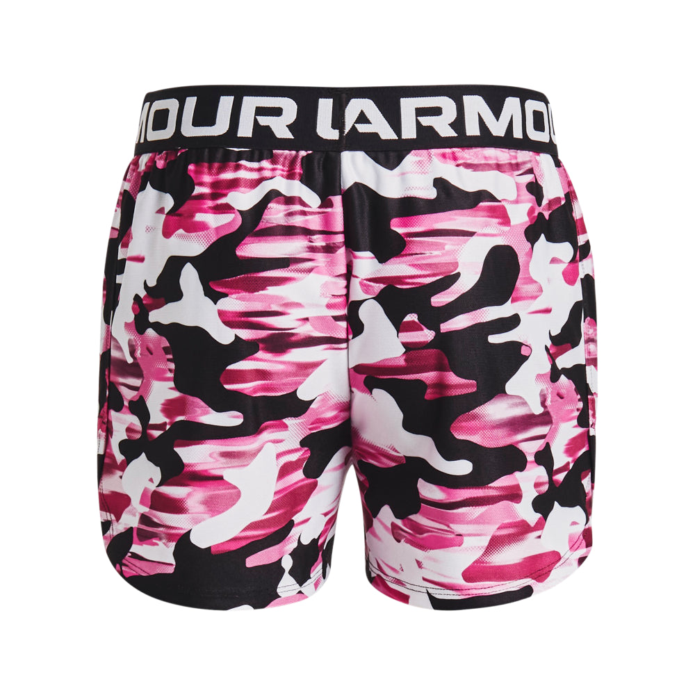 Under Armour Girls' Youth Play Up Printed Shorts - Lightweight, Breathable & Comfortable for Running, Training & Sports Activities