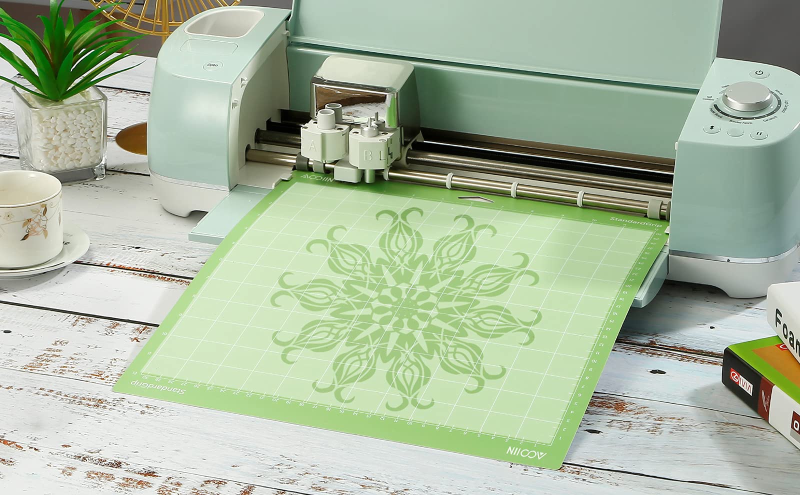 AOOIIN 3-Pack Cutting Mat Replacement for Cricut Explore One/Air/Air 2/Maker - Self-Healing Craft Cutting Mats for Vinyl, Paper, Fabric - Perfect for DIY Projects, Scrapbooking & Crafting