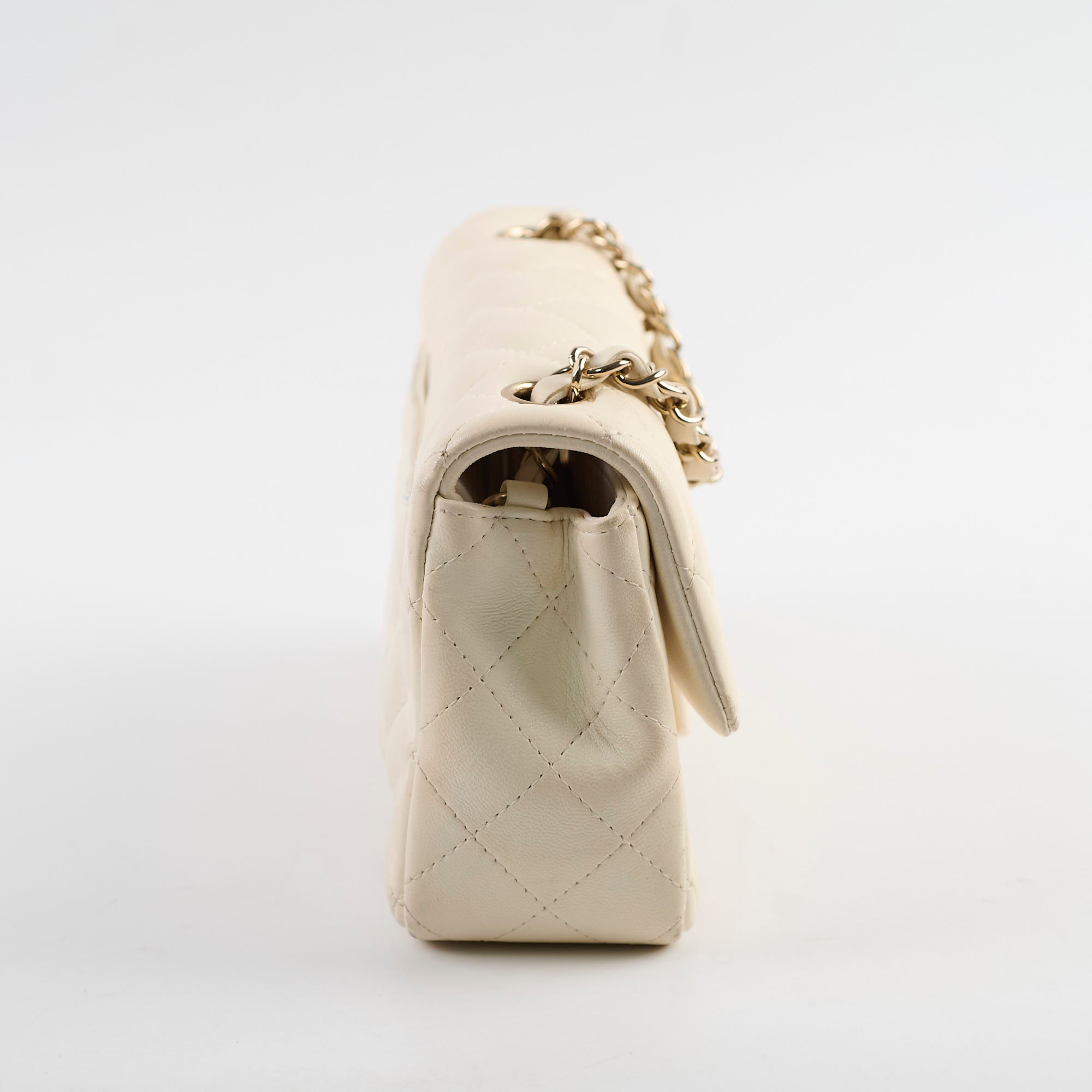 Chanel Mini Rectangular Cream Lambskin Crossbody Bag with Microchip - Luxury Designer Handbag for Women, Perfect for Parties, Dating & Everyday Use