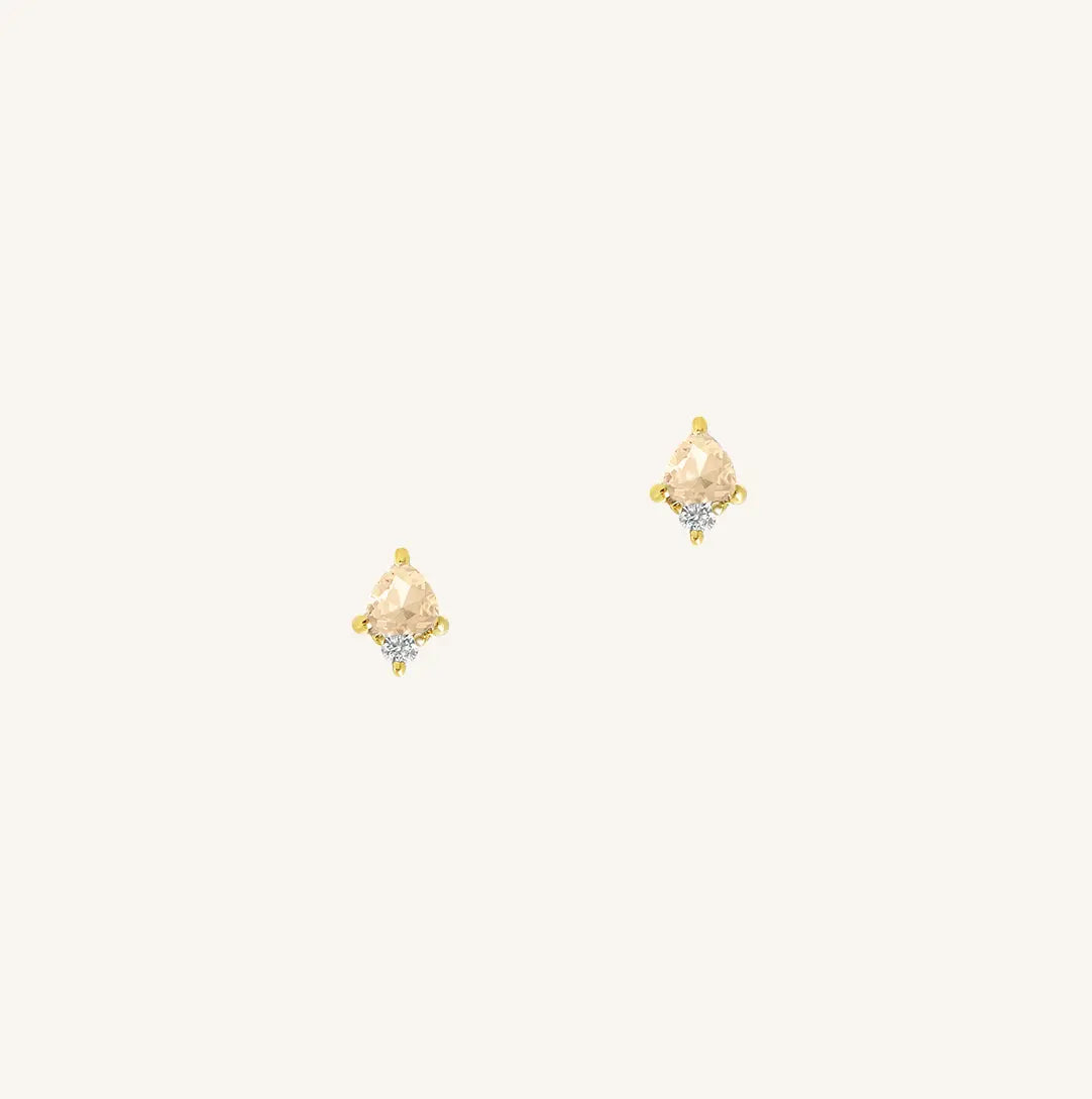 November Birthstone Stud Earrings for Women - Elegant Citrine Gemstone Jewelry Gift for Birthday, Anniversary & Special Occasions | Perfect for Everyday Wear & Party Outfits