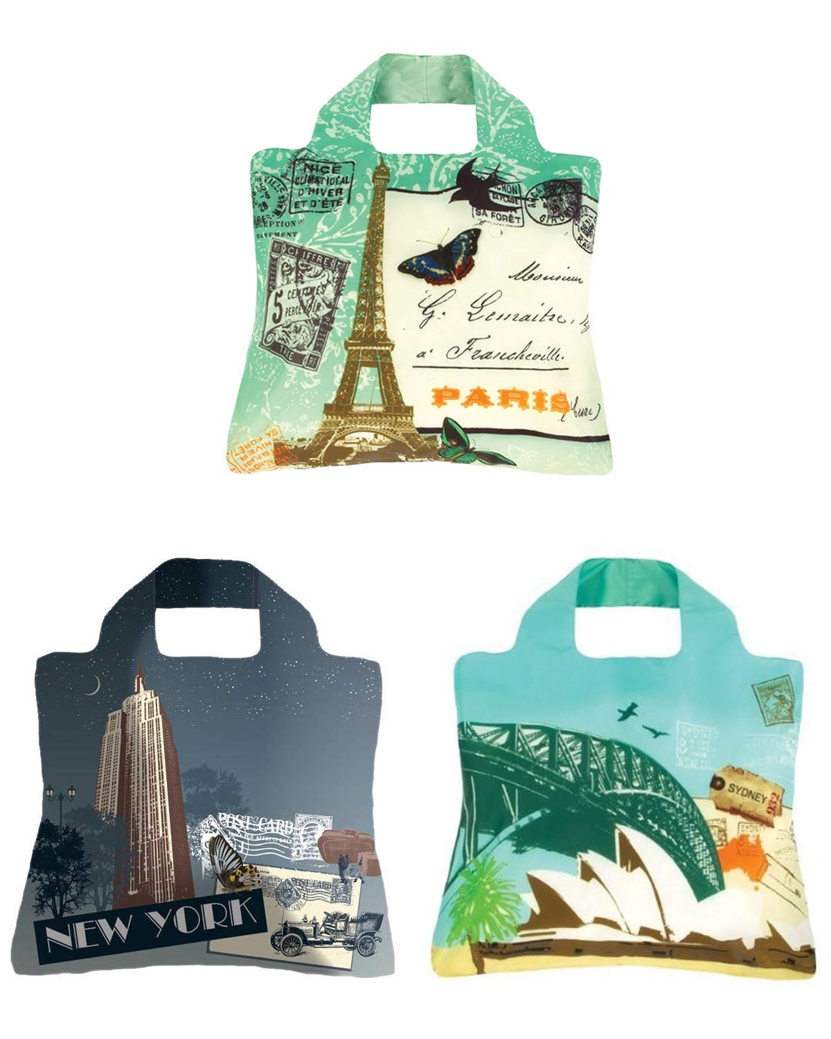 Omnisax Travel Pouch Set - 3 Pack Waterproof Organizer Bags for Toiletries, Cosmetics & Essentials | Perfect for Air Travel, Camping & Gym Use
