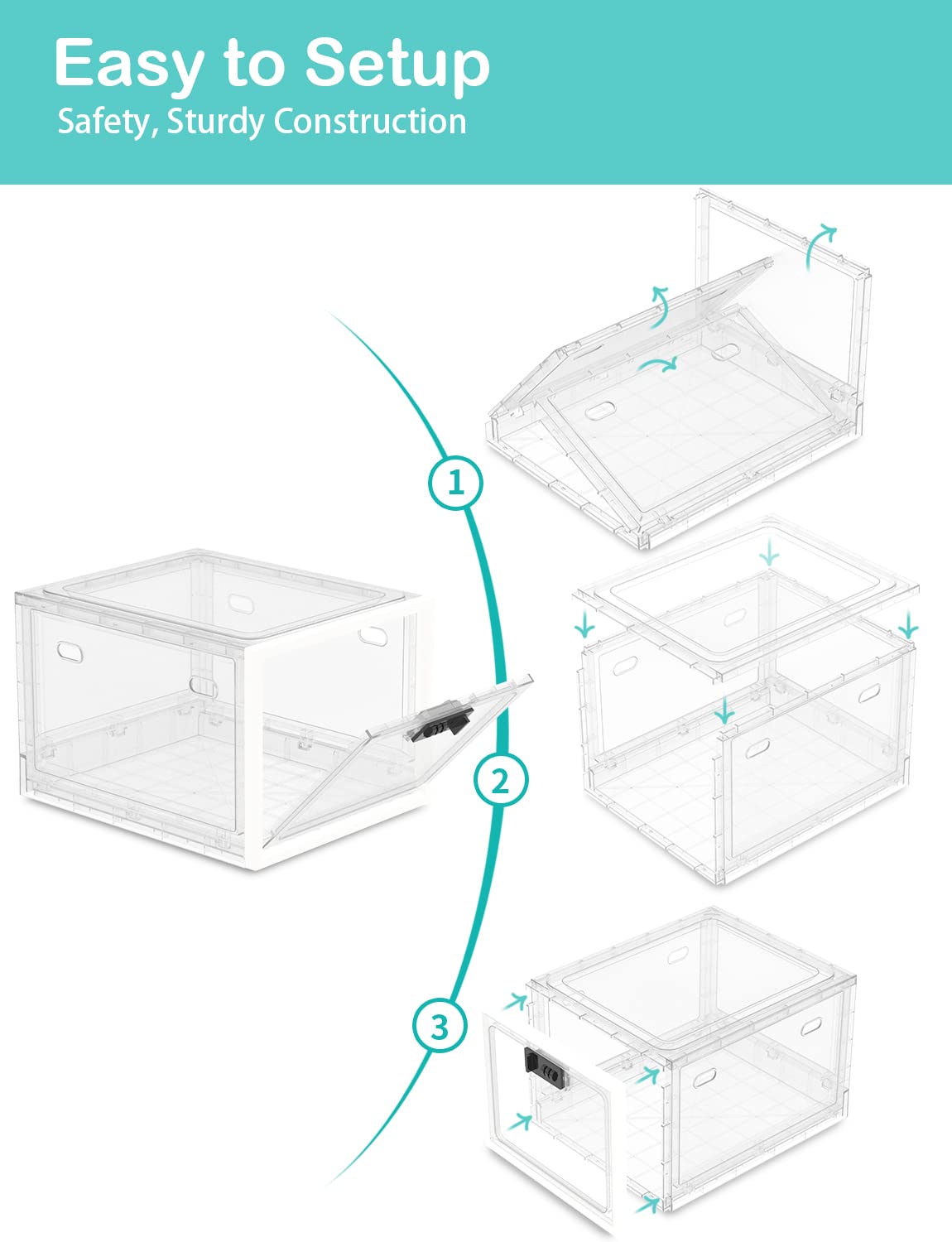 5L Large Medicine Lock Box with Combination Code - Secure Storage for Medications, Snacks, Video Games & Phones - Ideal for Home, Dorm, Office & Travel Use