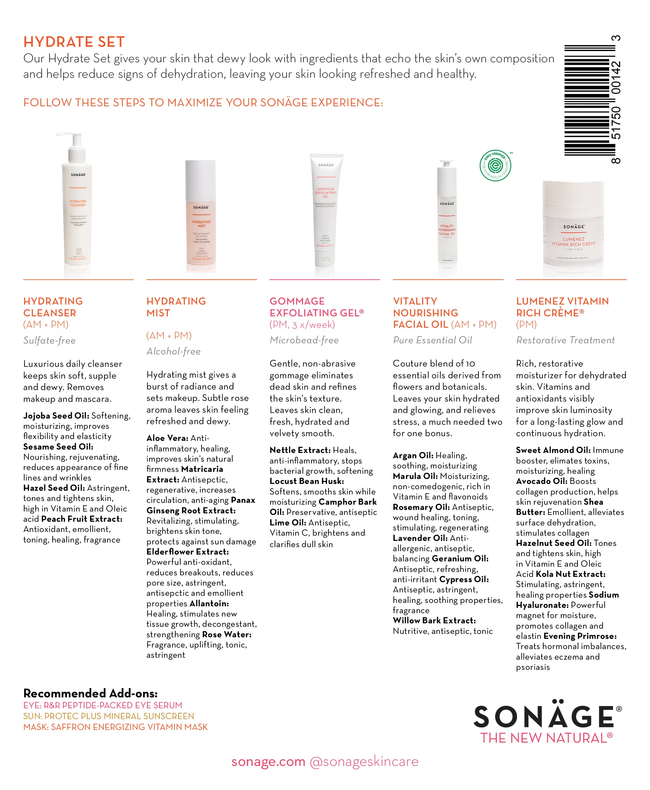 Best Hydrating Skincare Set for Dry Skin & Fine Lines - Anti-Aging Moisturizing Kit for Face & Neck Care