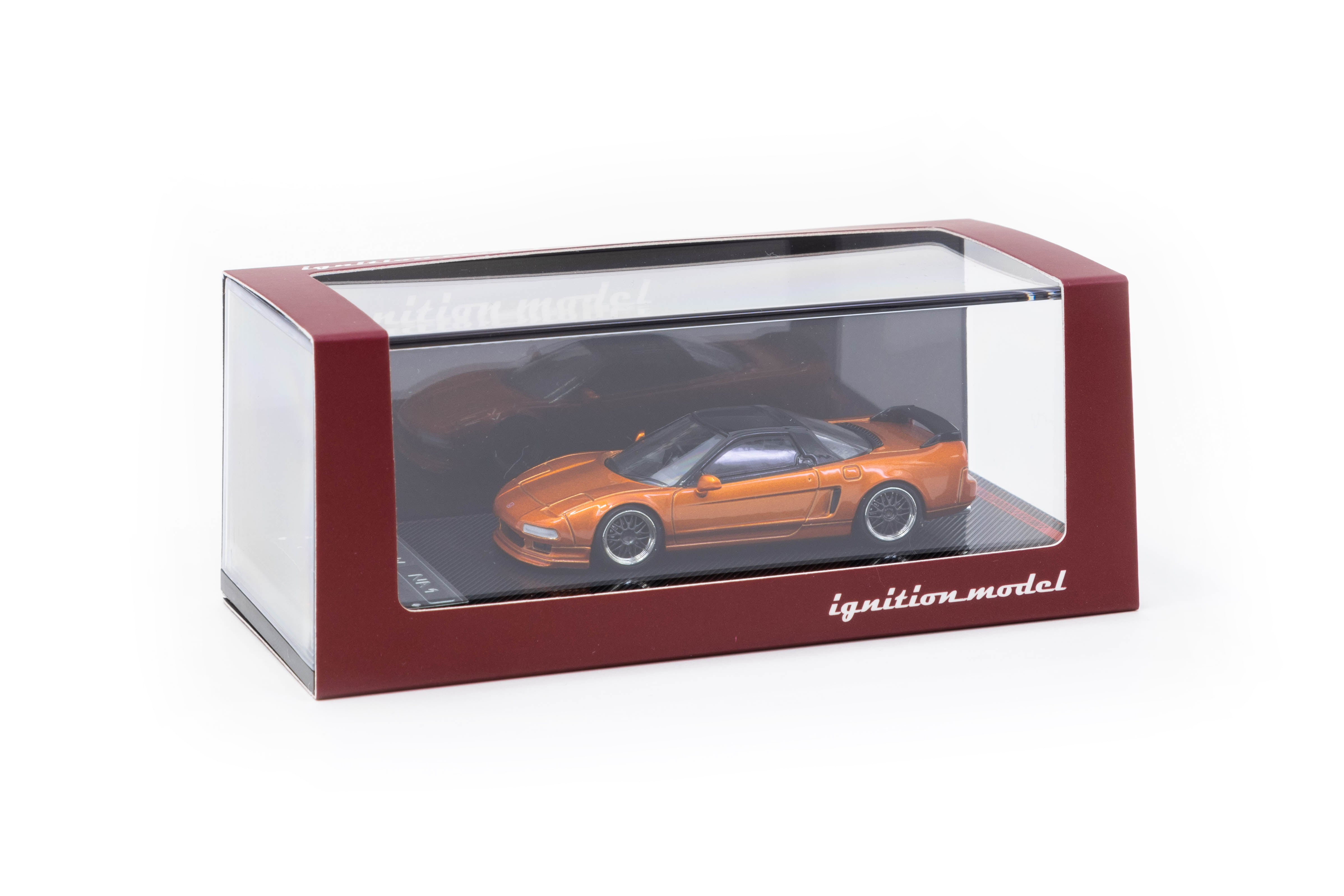 1/64 Scale Honda NSX (NA1) Orange Metallic Diecast Model Car - Collectible Toy for Display, Racing Games & Car Enthusiasts