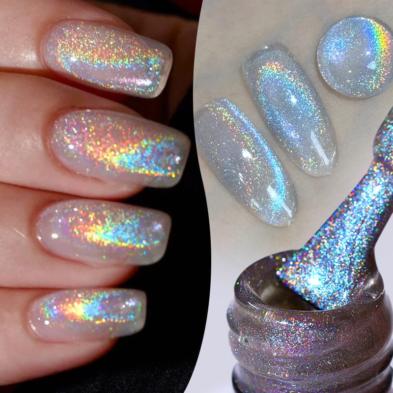 Auroras Rainbow Cat Magnetic Gel Nail Polish RA03 - 10ml Long Lasting High Gloss Nail Art for Women - Perfect for Parties, Weddings & Daily Wear