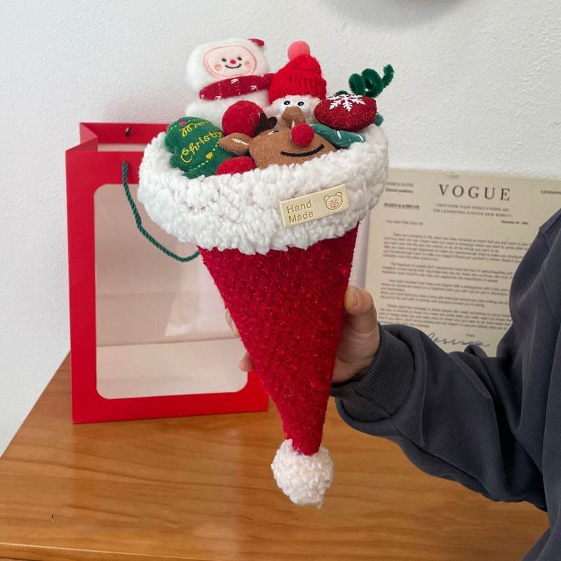 Christmas Plush Bouquet - Soft Stuffed Animal Flower Arrangement Gift for Holidays, Birthdays, Valentine's Day | Perfect for Home Decor, Party Centerpieces & Romantic Surprises